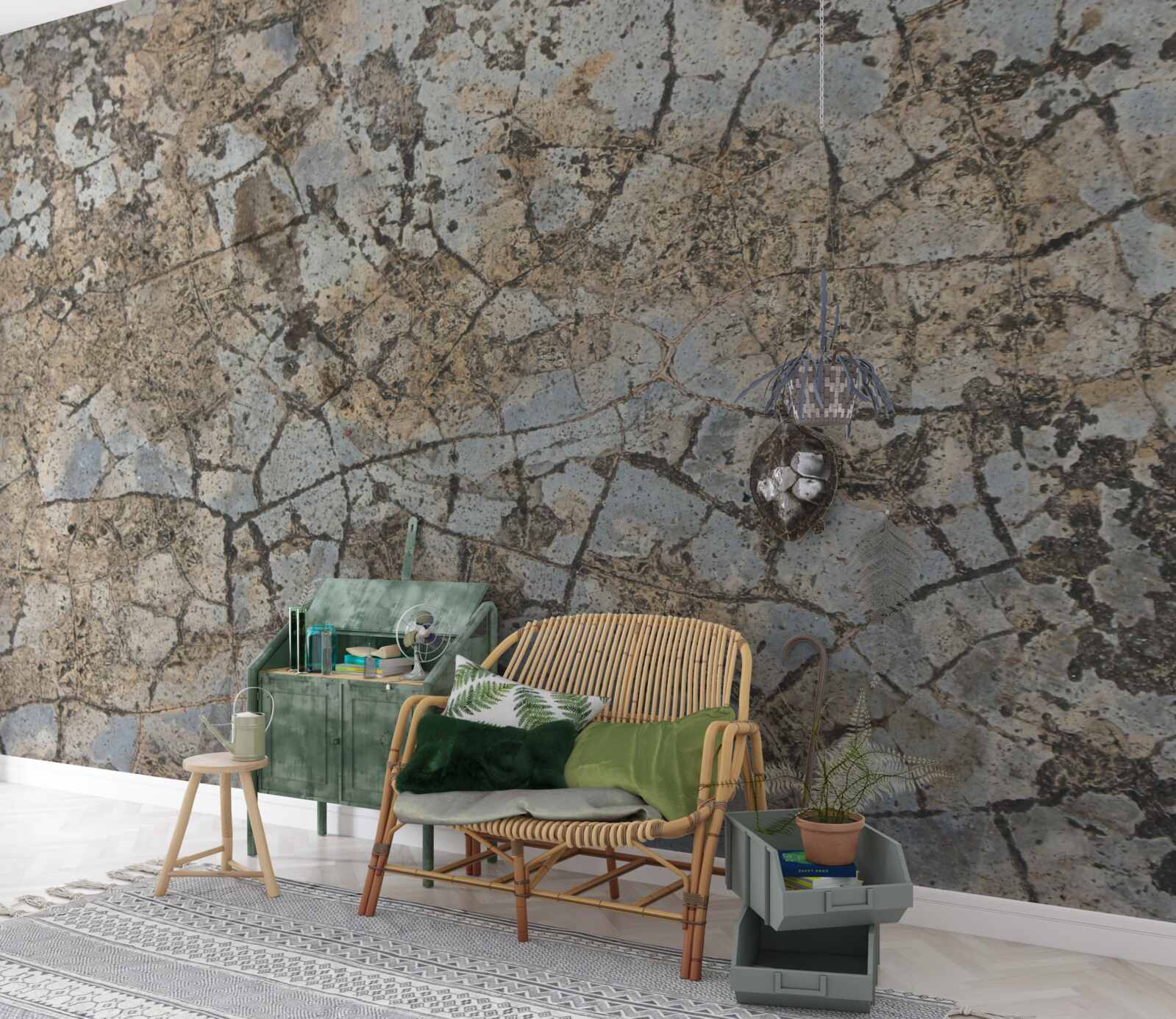 Fototapeta powierzchnia marmuru, usiana pęknięciami