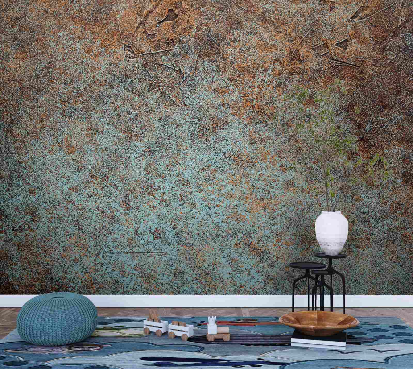 Fototapeta ciemno oksydowana powłoka żelaza