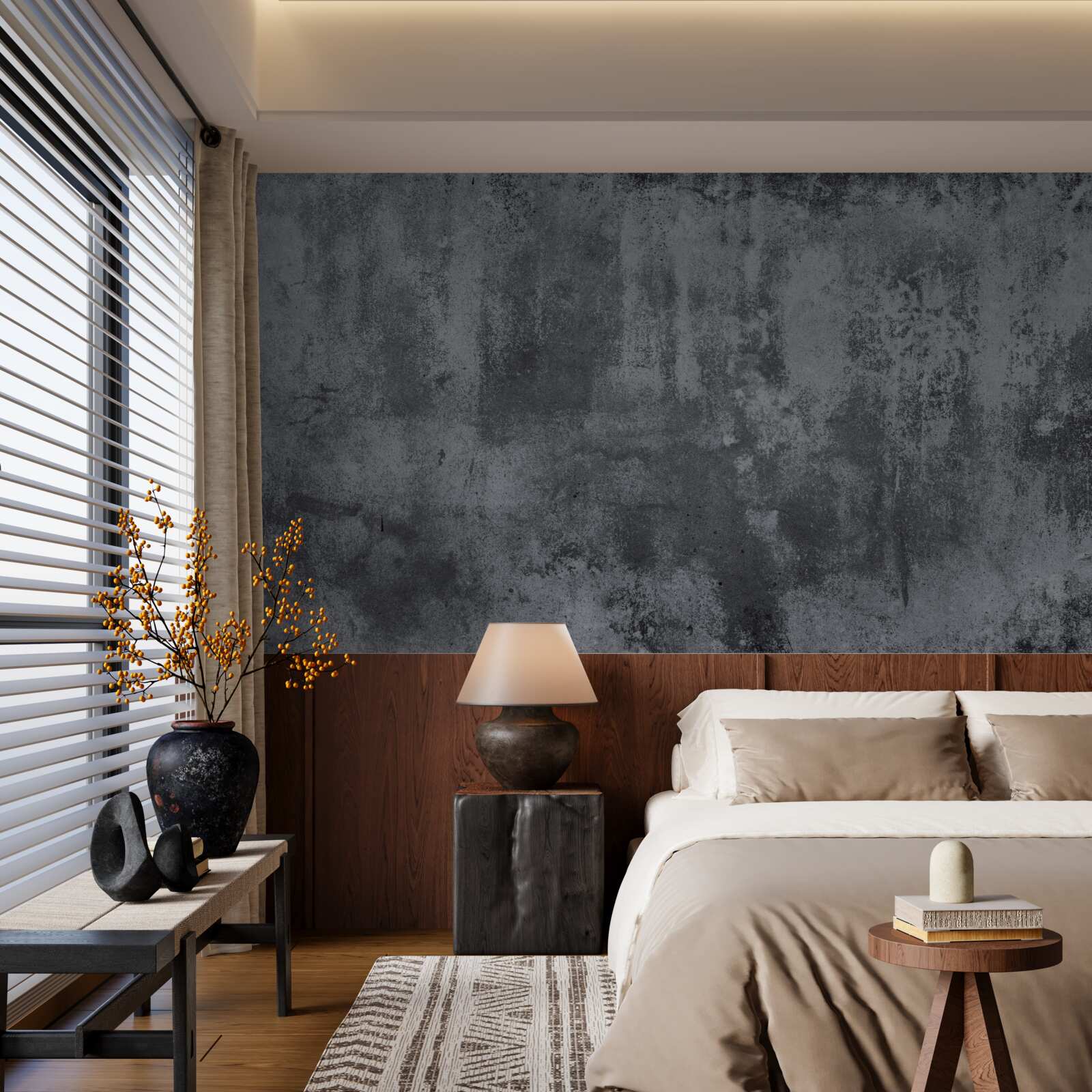 Fototapeta tekstura ściany jest wyjątkowo ciemna