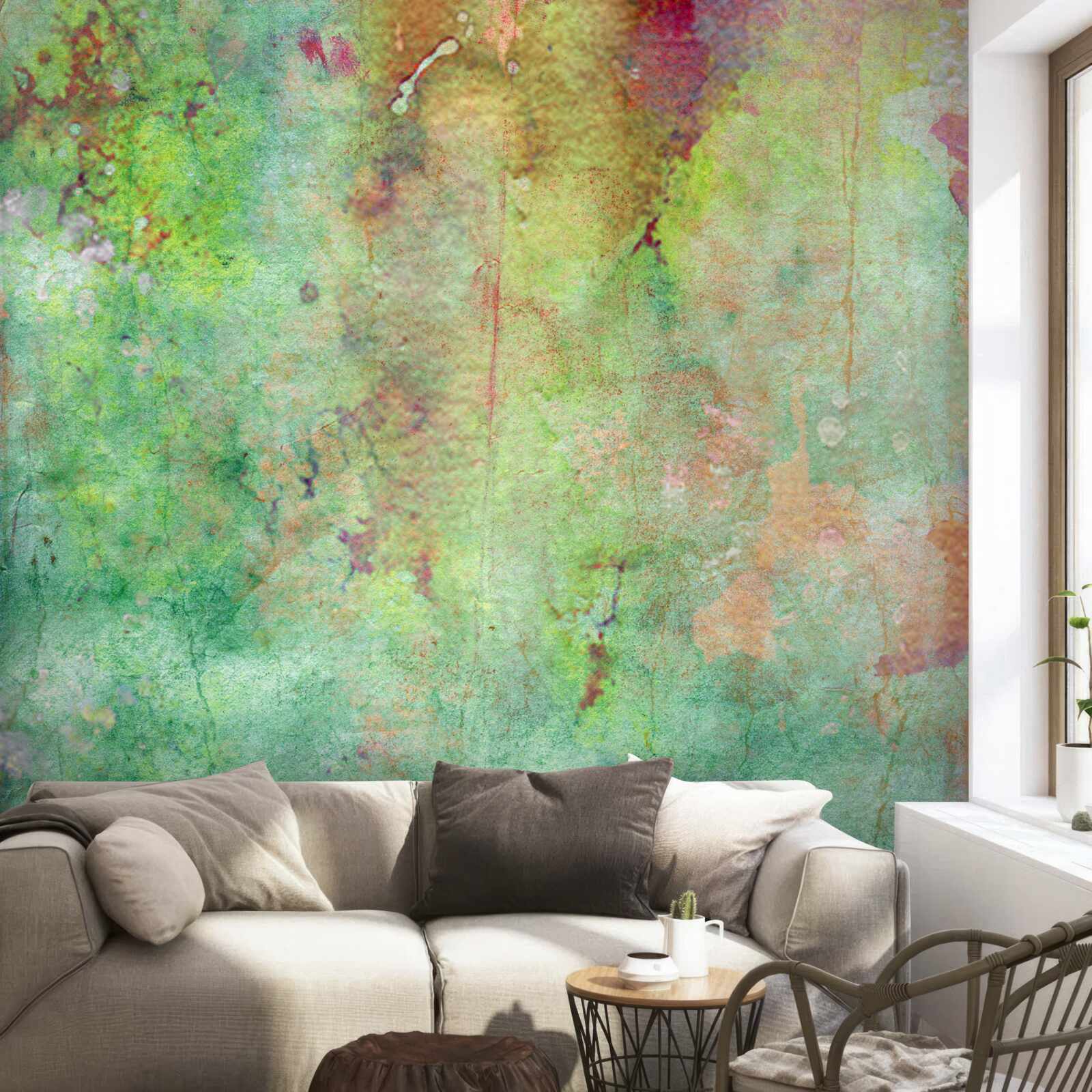 Fototapeta delikatne malarstwo abstrakcyjne