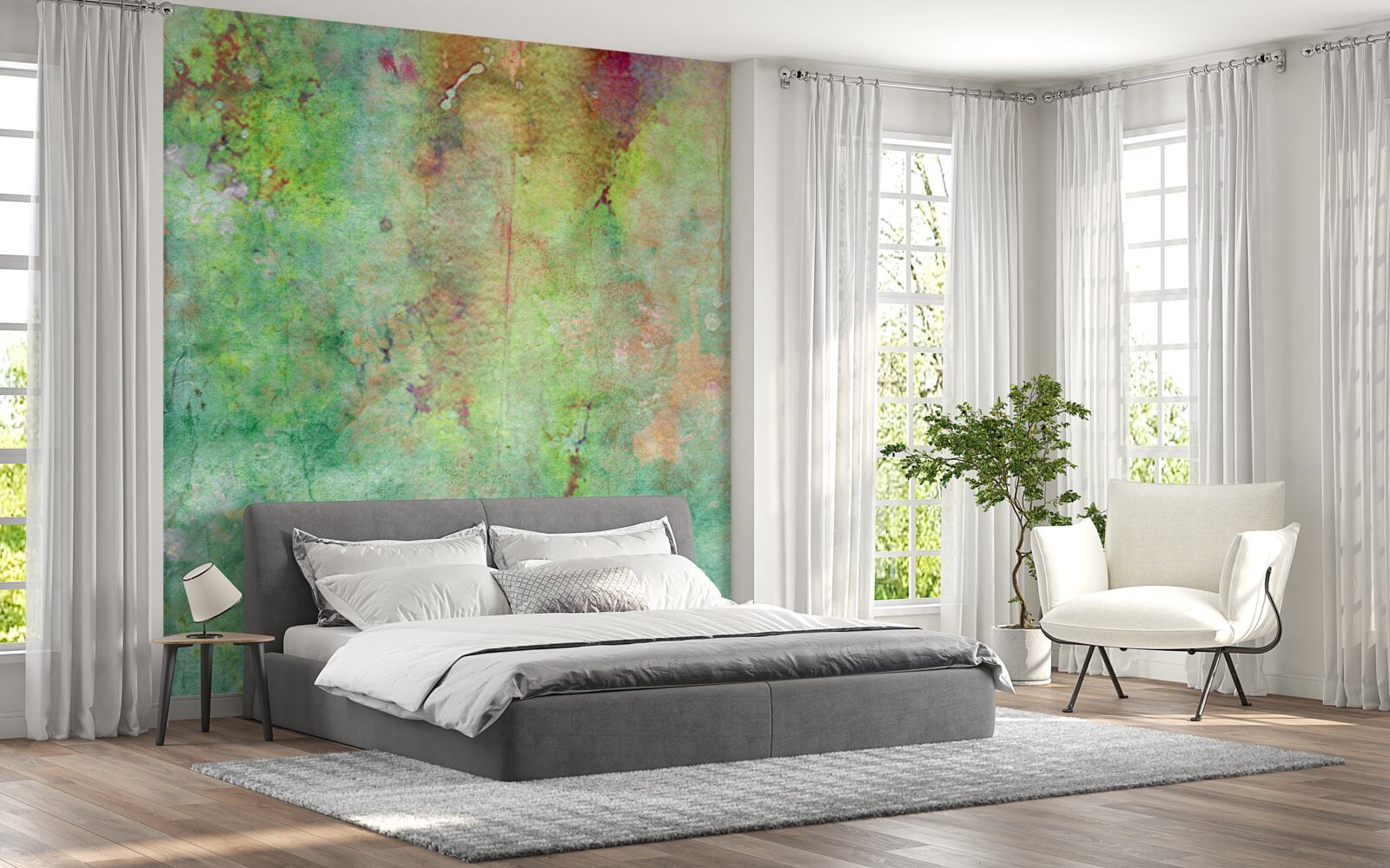 Fototapeta delikatne malarstwo abstrakcyjne