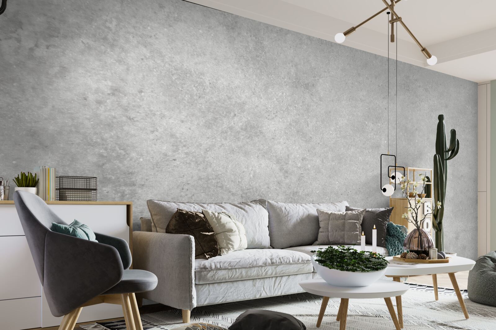 Fototapeta Ściana wykonana jest z betonu w jasnoszarym odcieniu