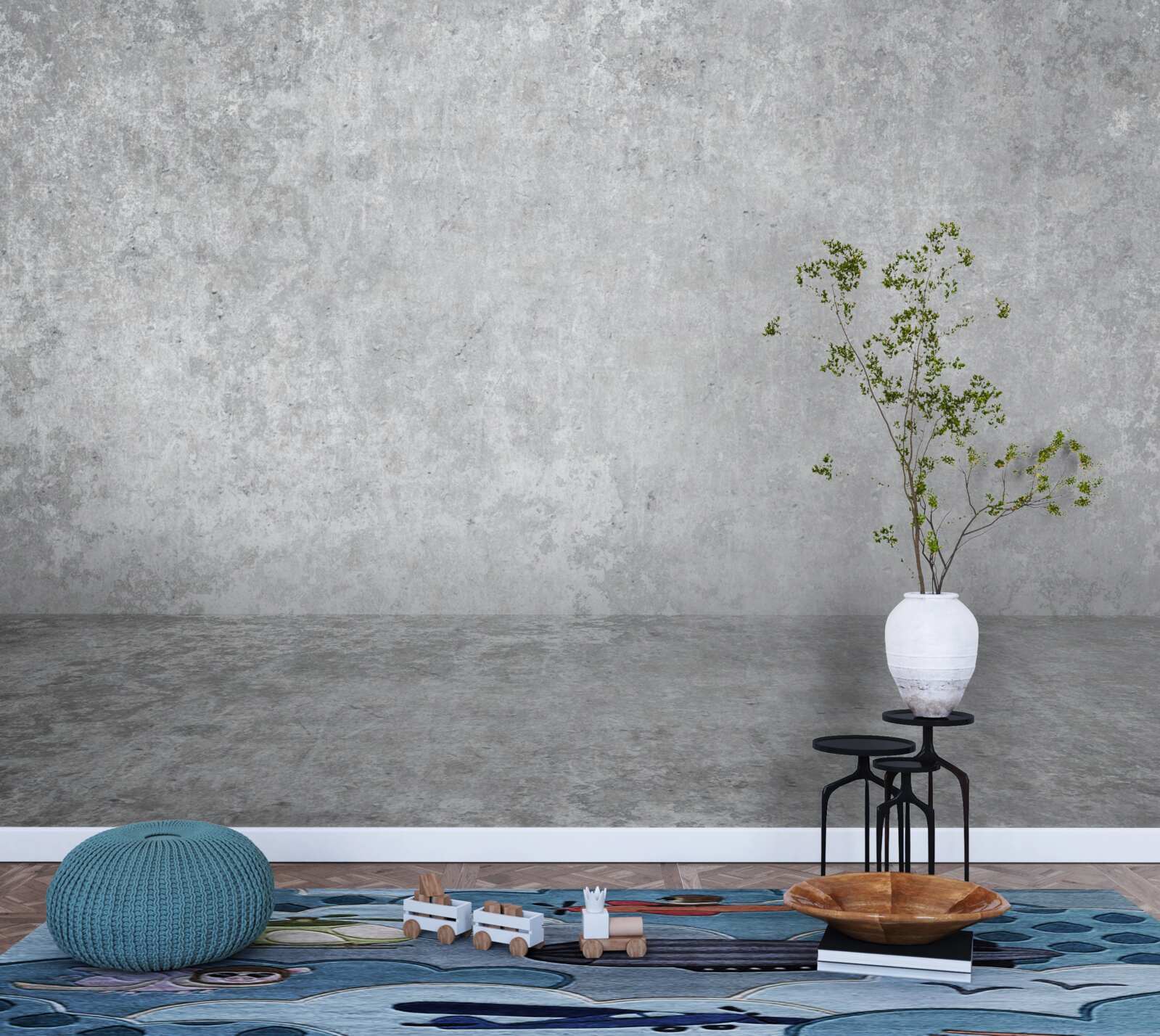 Fototapeta jasnoszara betonowa ściana