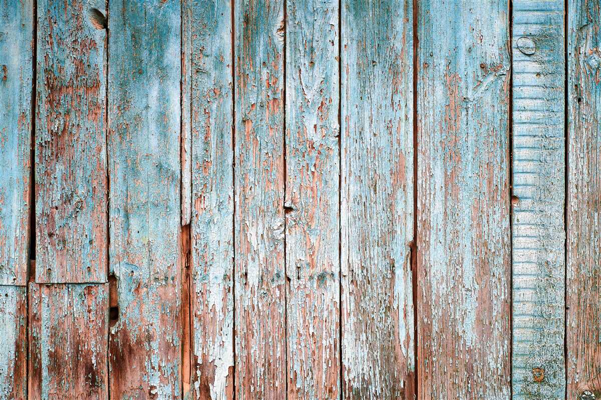 Fototapeta tło wykonane ze starych belek w odcieniach szarości i błękitu