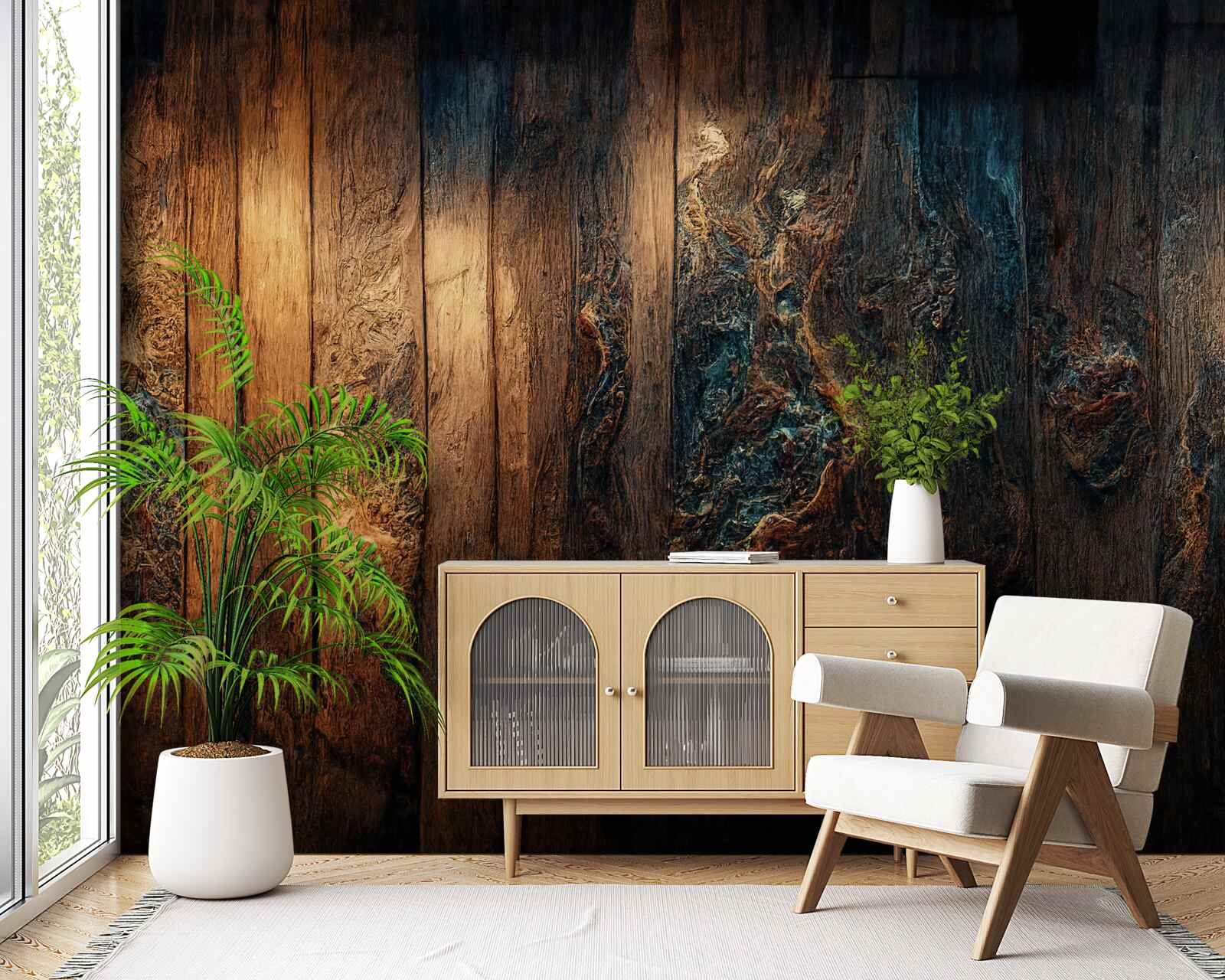 Fototapeta tło wykonane ze starego, ciemnego drewna