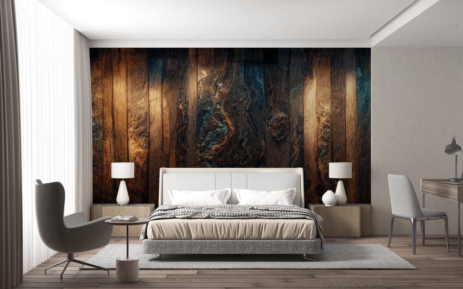 Fototapeta tło wykonane ze starego, ciemnego drewna