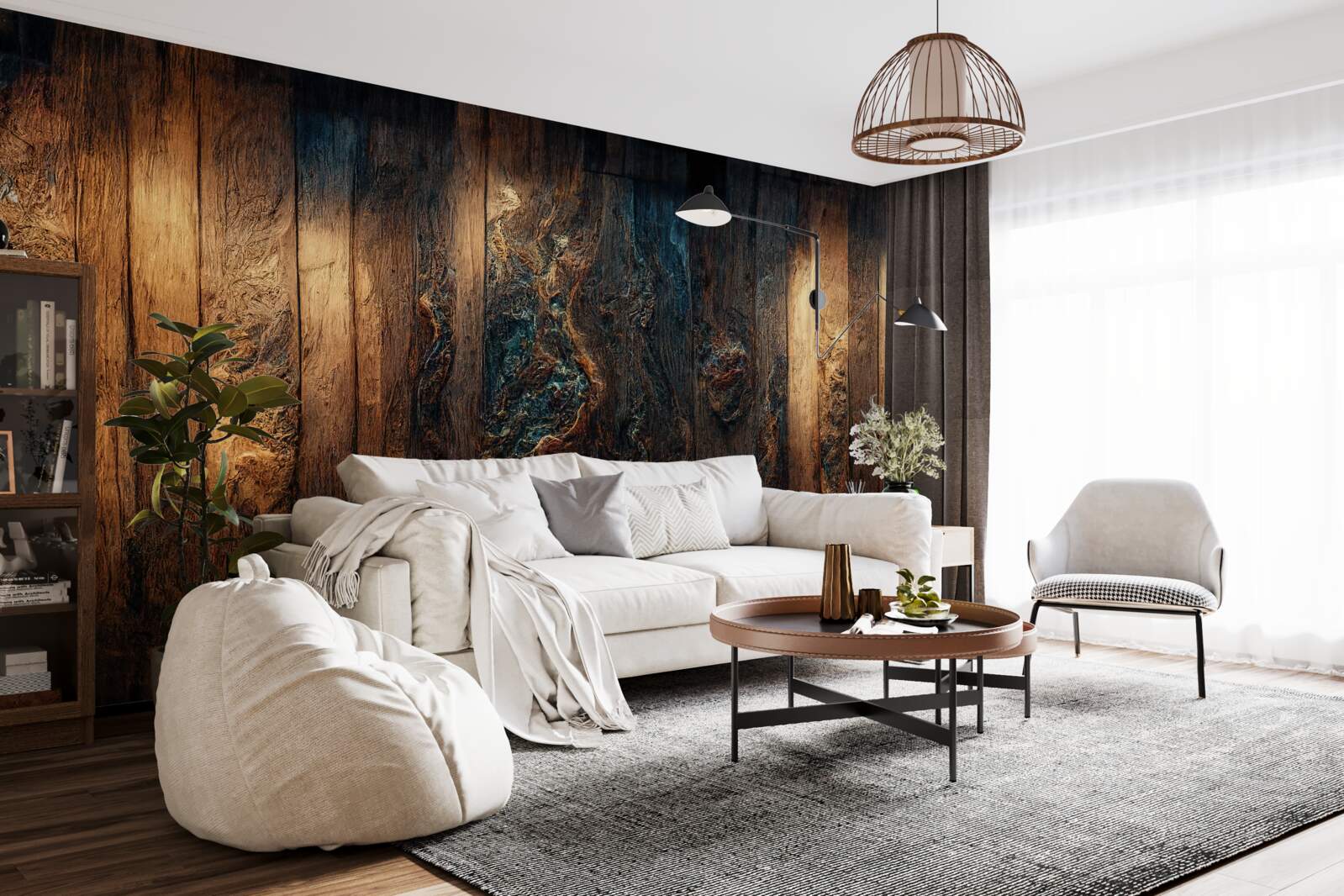 Fototapeta tło wykonane ze starego, ciemnego drewna