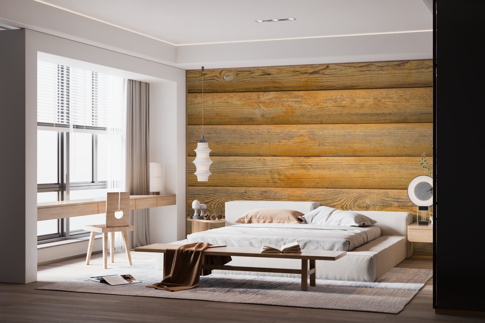 Fototapeta Ściana wyłożona baliami