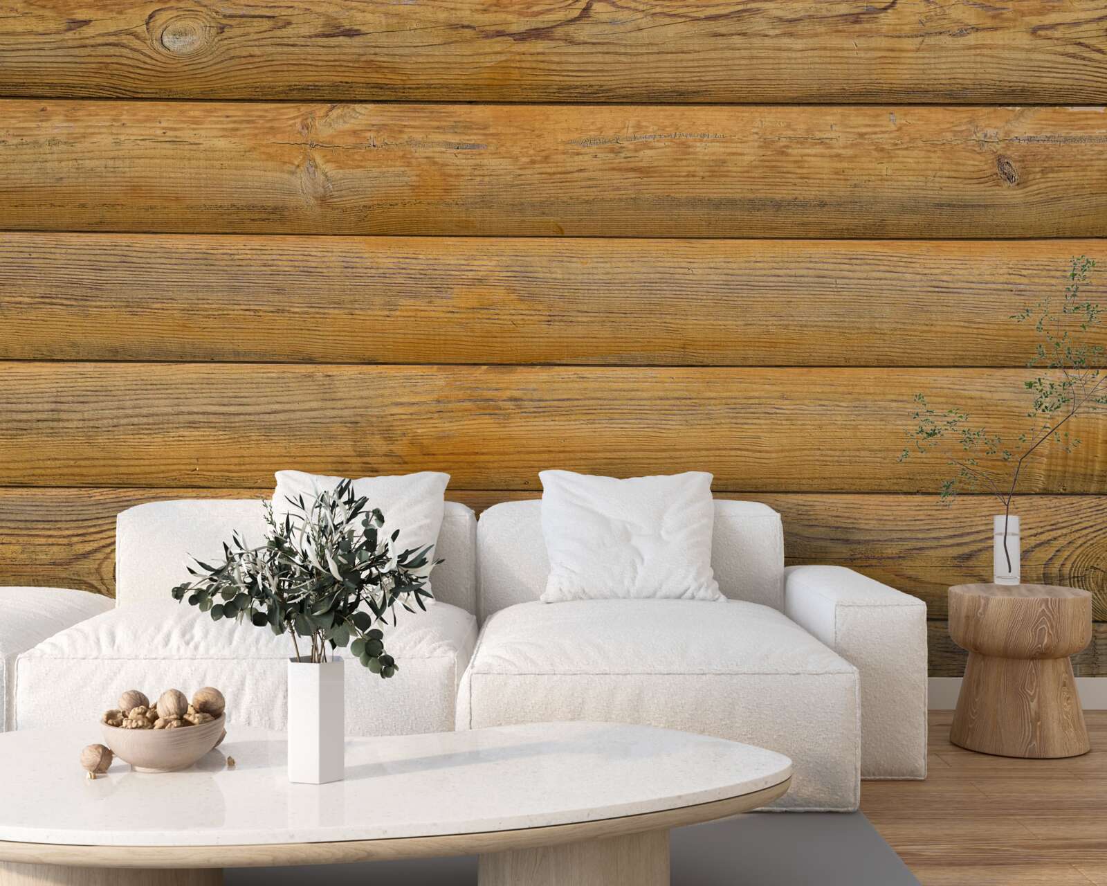 Fototapeta Ściana wyłożona baliami