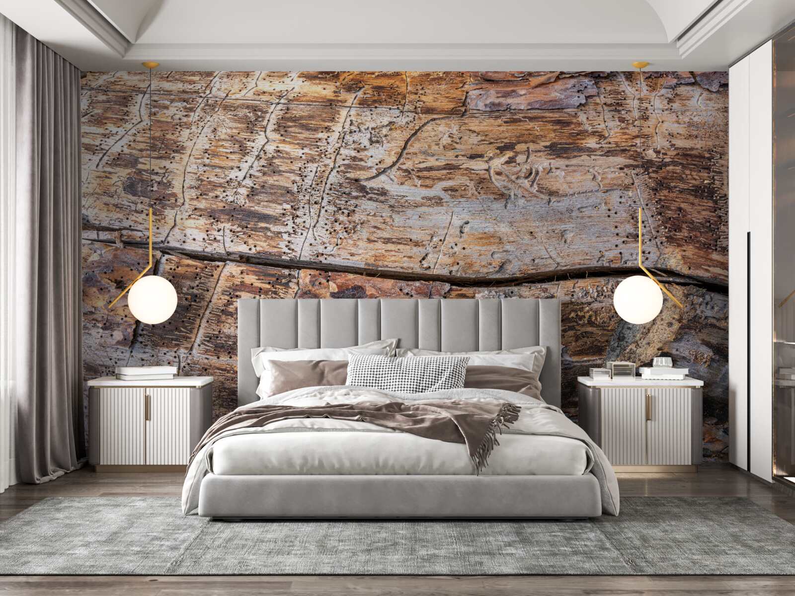 Fototapeta struktura gnijącego materiału drzewnego