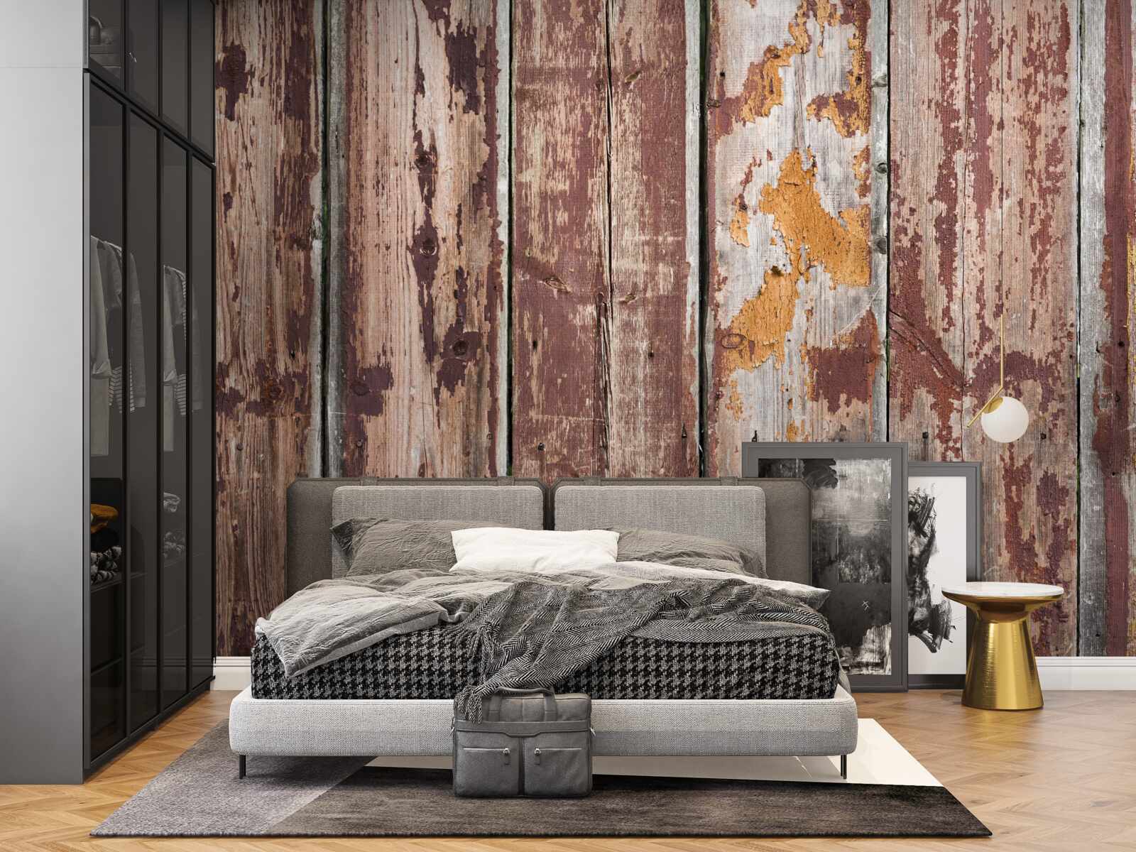 Fototapeta drewniane tło nasiąknięte wilgocią