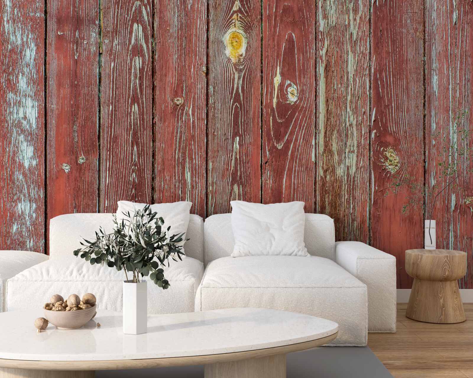 Fototapeta drewniane tło jest czerwone i ma antyczny wygląd