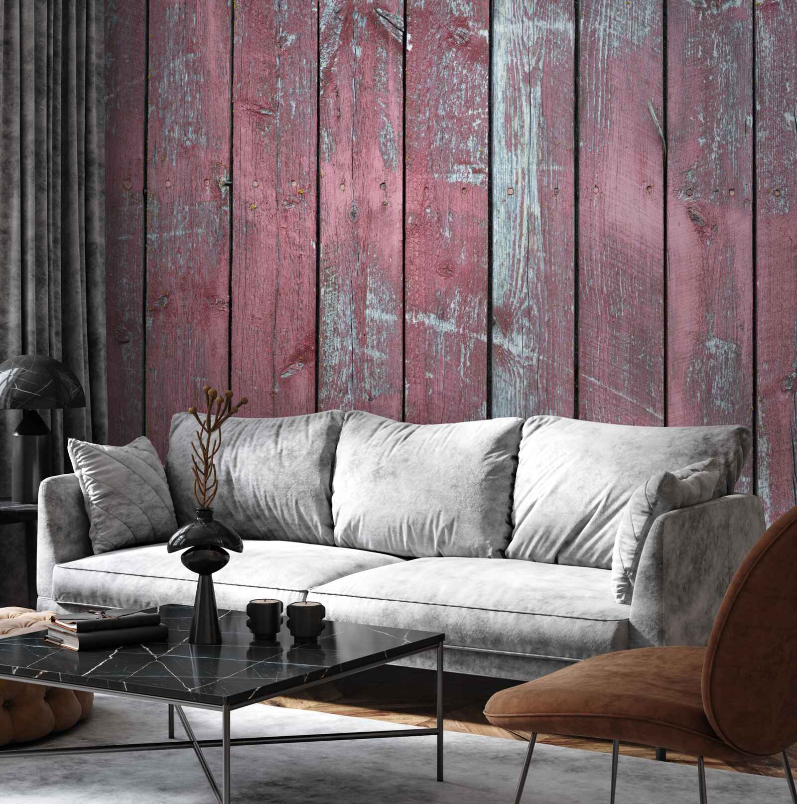 Fototapeta drewniane tło w starym liliowym odcieniu