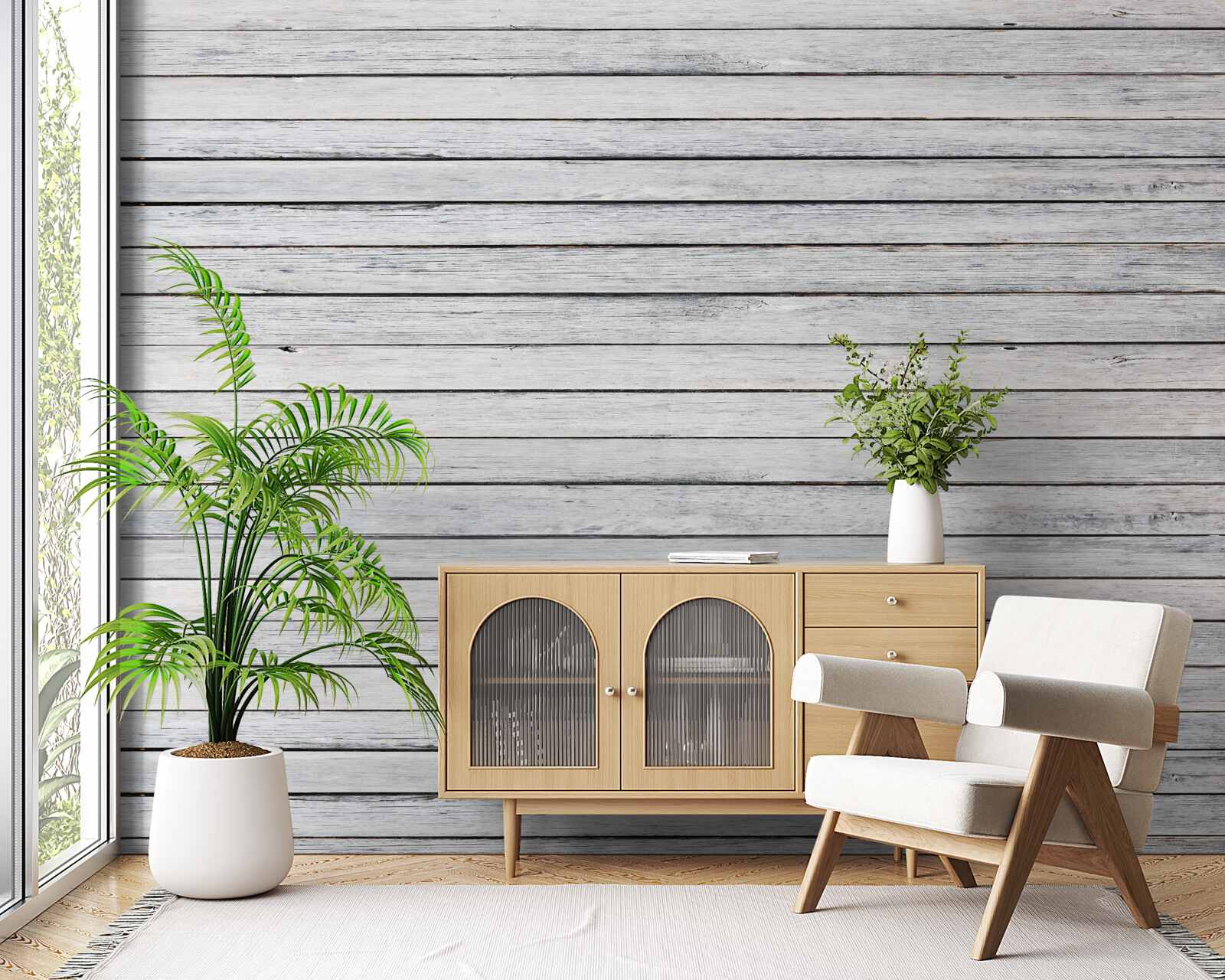 Fototapeta wąskie, drzewiaste patyczki w kolorze szarym