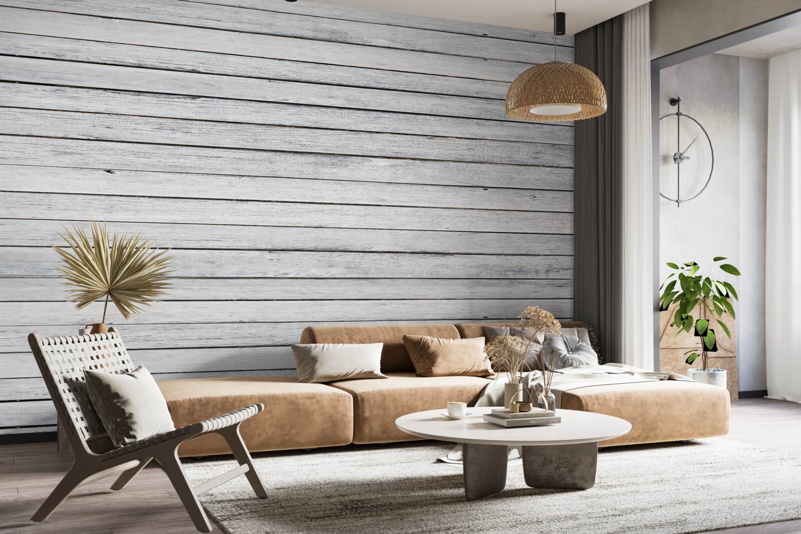 Fototapeta wąskie, drzewiaste patyczki w kolorze szarym