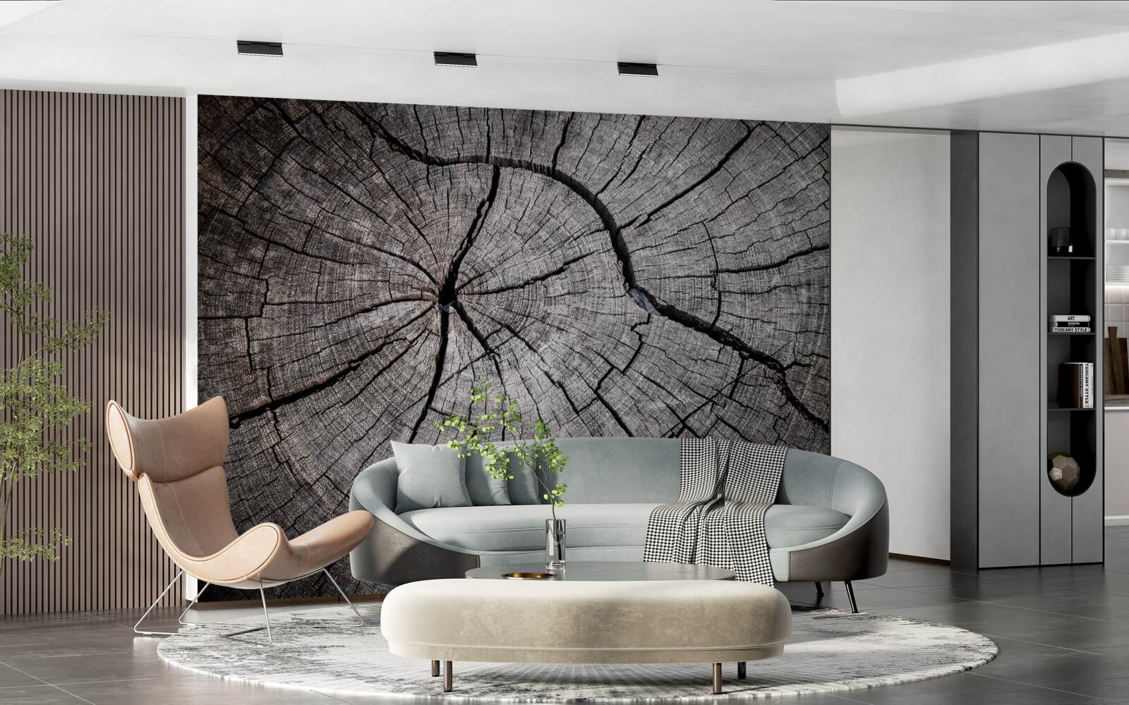 Fototapeta pęknięcia przebiegają przez stare drewno