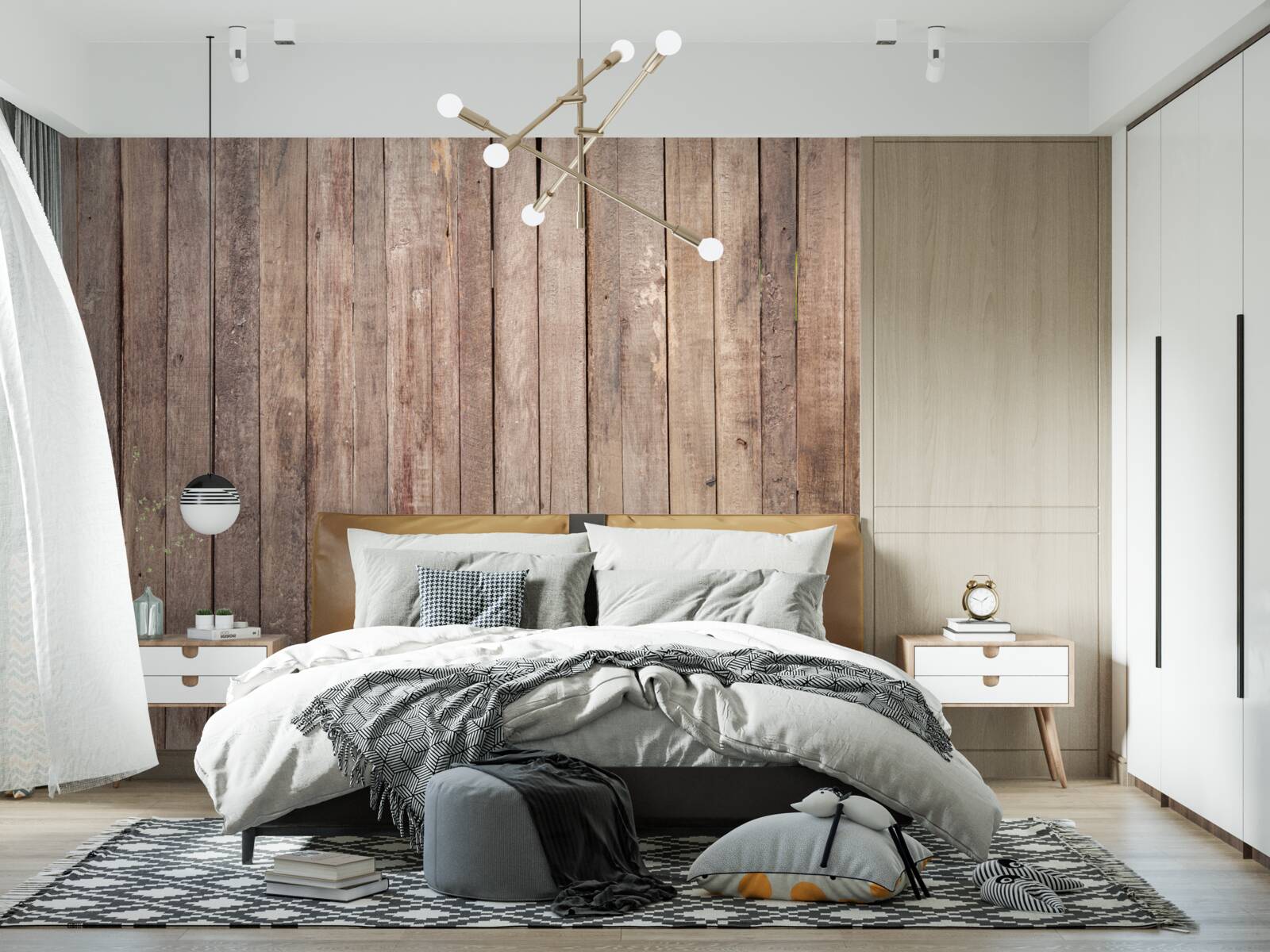 Fototapeta deski parkietowe w różnych odcieniach