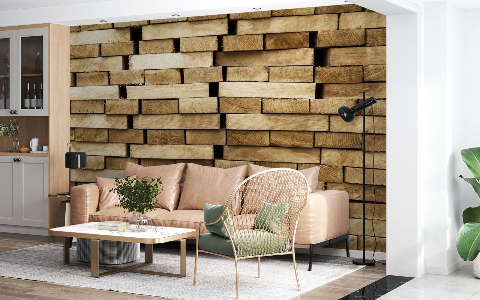 Fototapeta mur z kostki brukowej