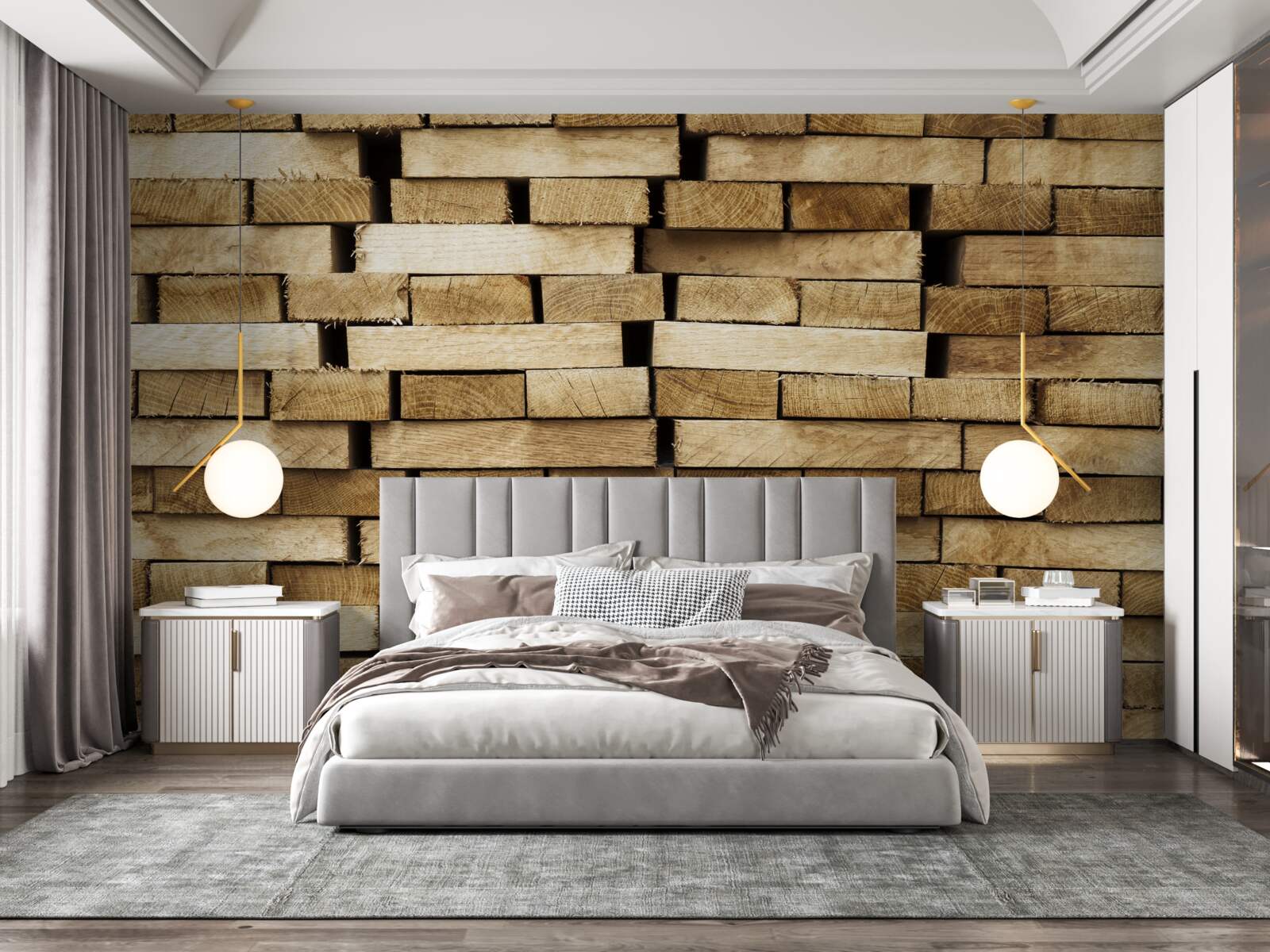 Fototapeta mur z kostki brukowej