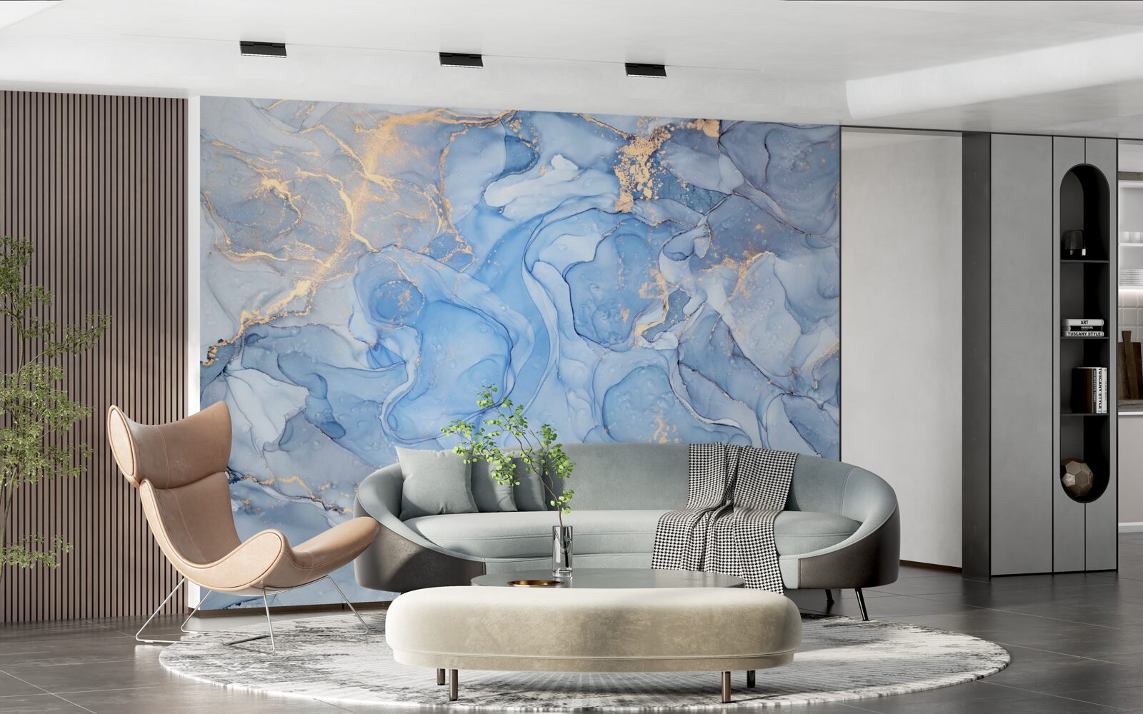 Fototapeta ekskluzywne niebieskie tło