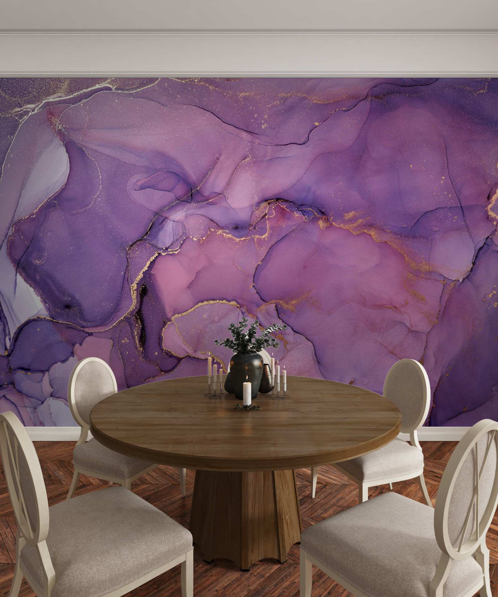 Fototapeta urocze fioletowe refleksy