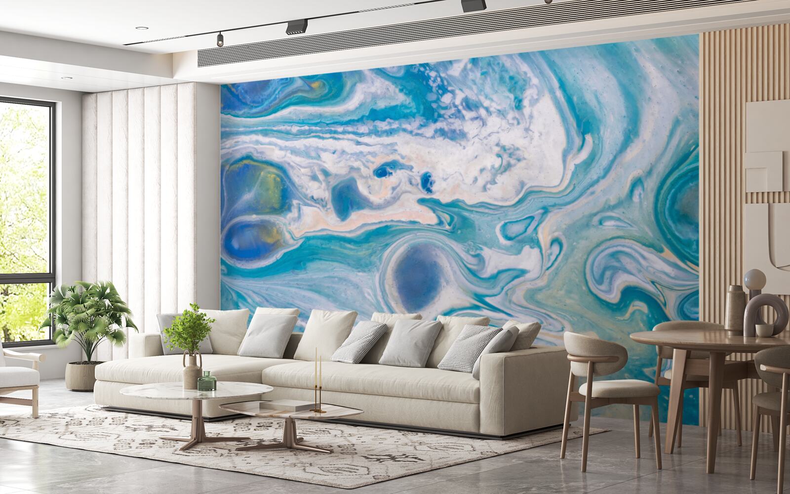 Fototapeta niebieska żywica epoksydowa