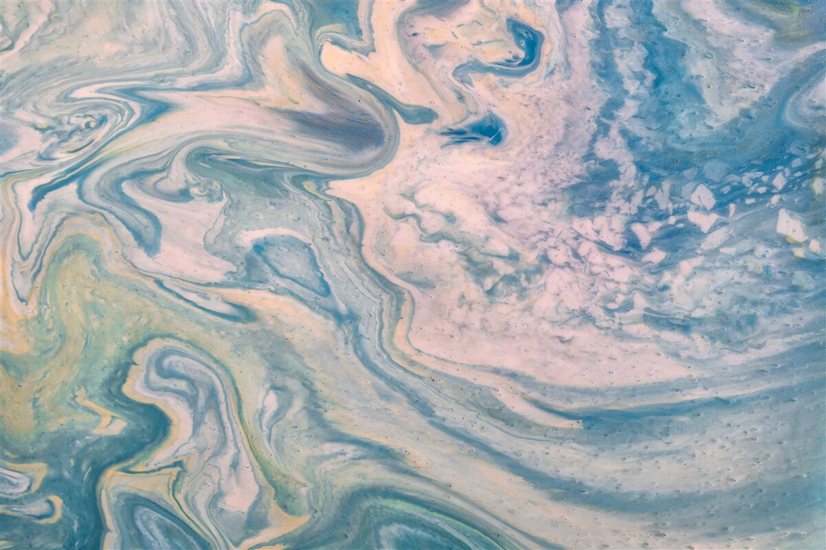 Fototapeta wielokolorowe abstrakcyjne linie podążające po gładkich trajektoriach