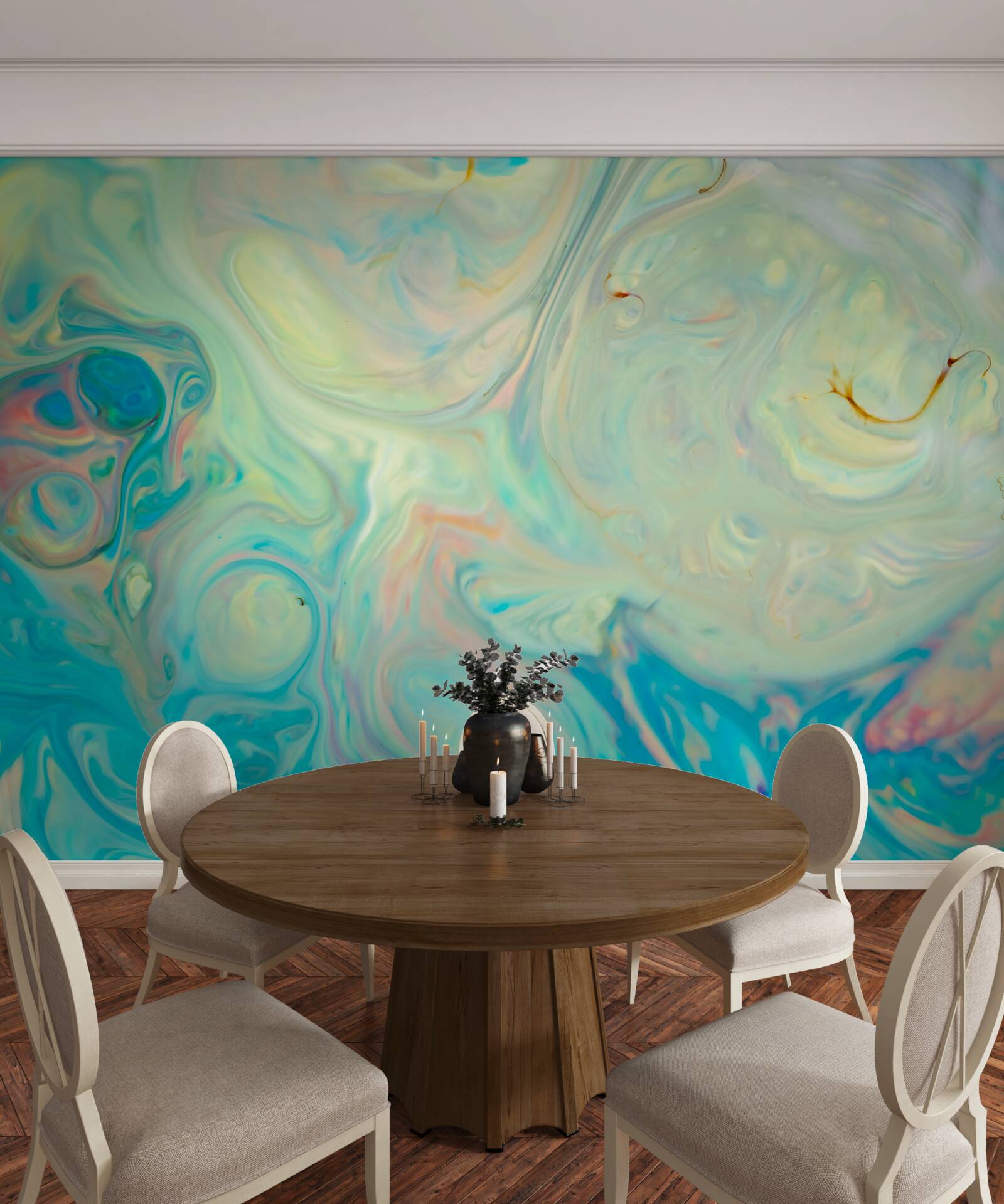 Fototapeta jasne turkusowe tło