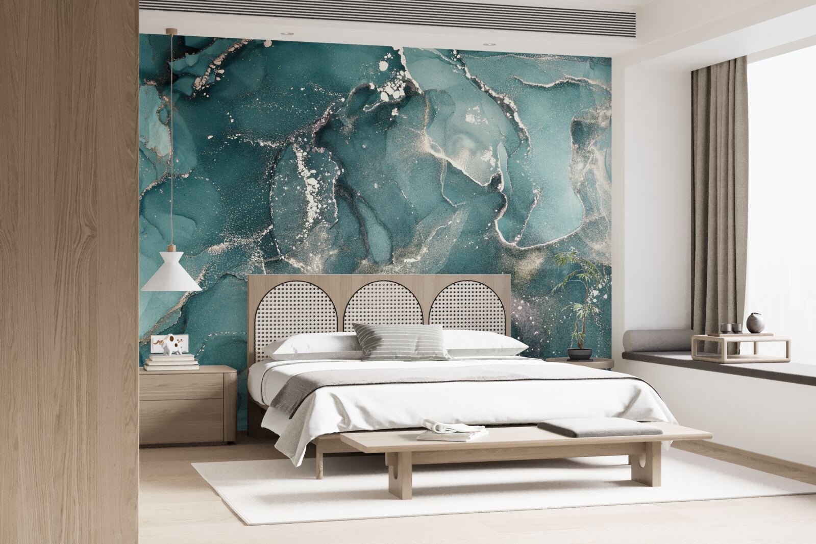 Fototapeta zielony płyn o ciemnym odcieniu