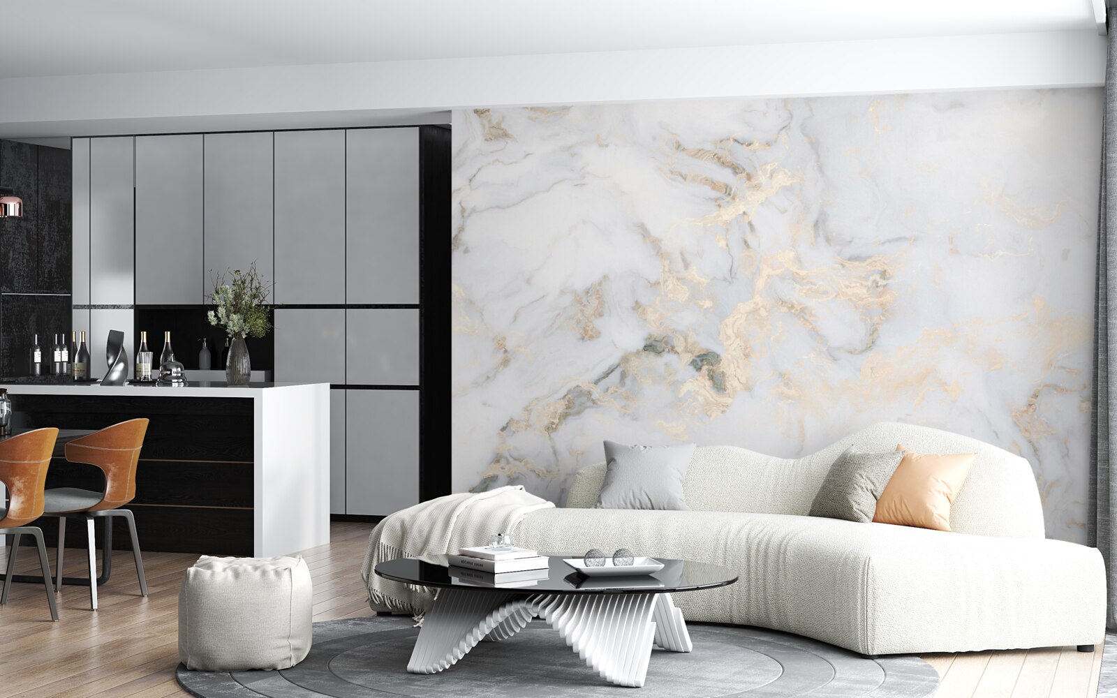 Fototapeta luksusowy biały marmur