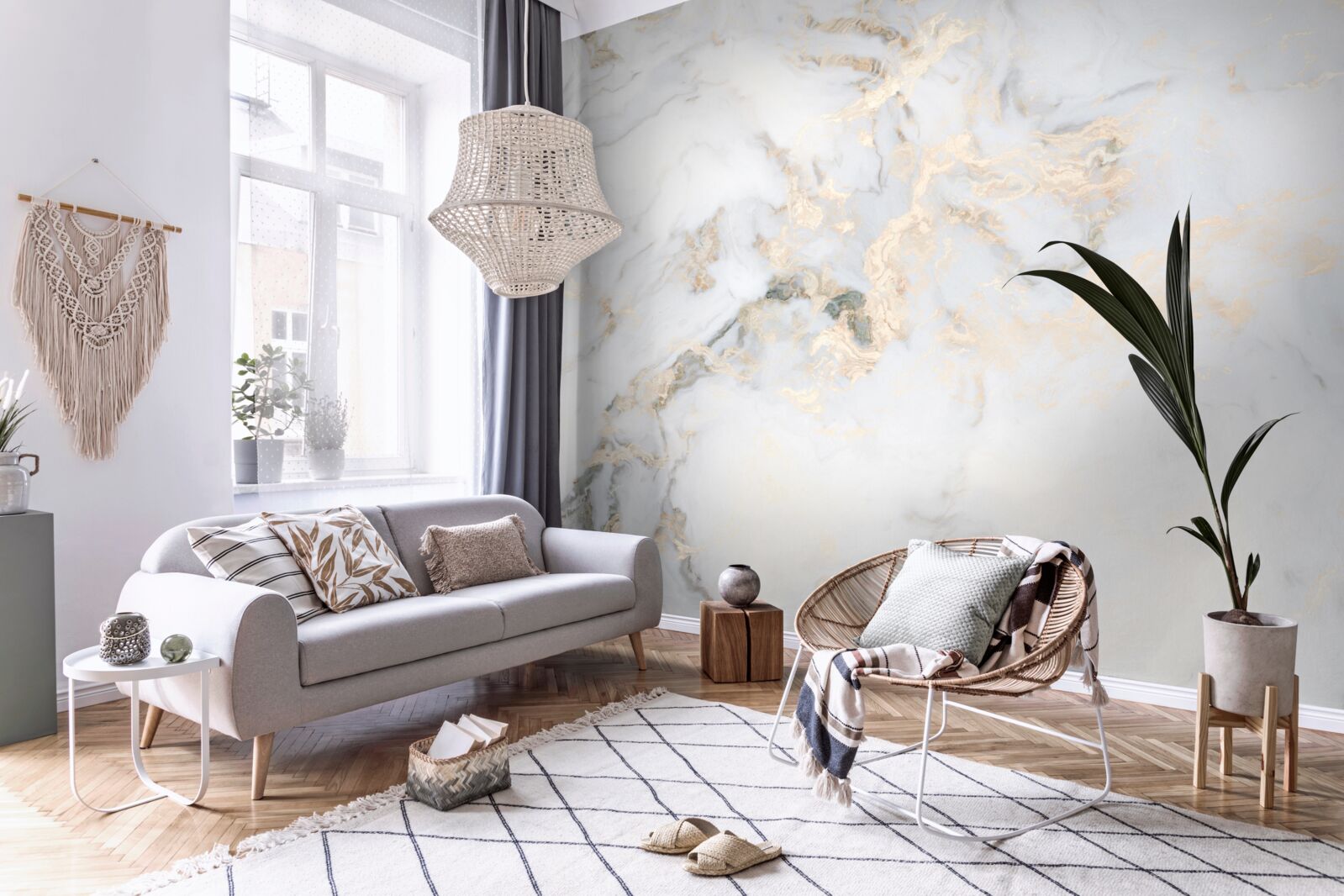 Fototapeta luksusowy biały marmur