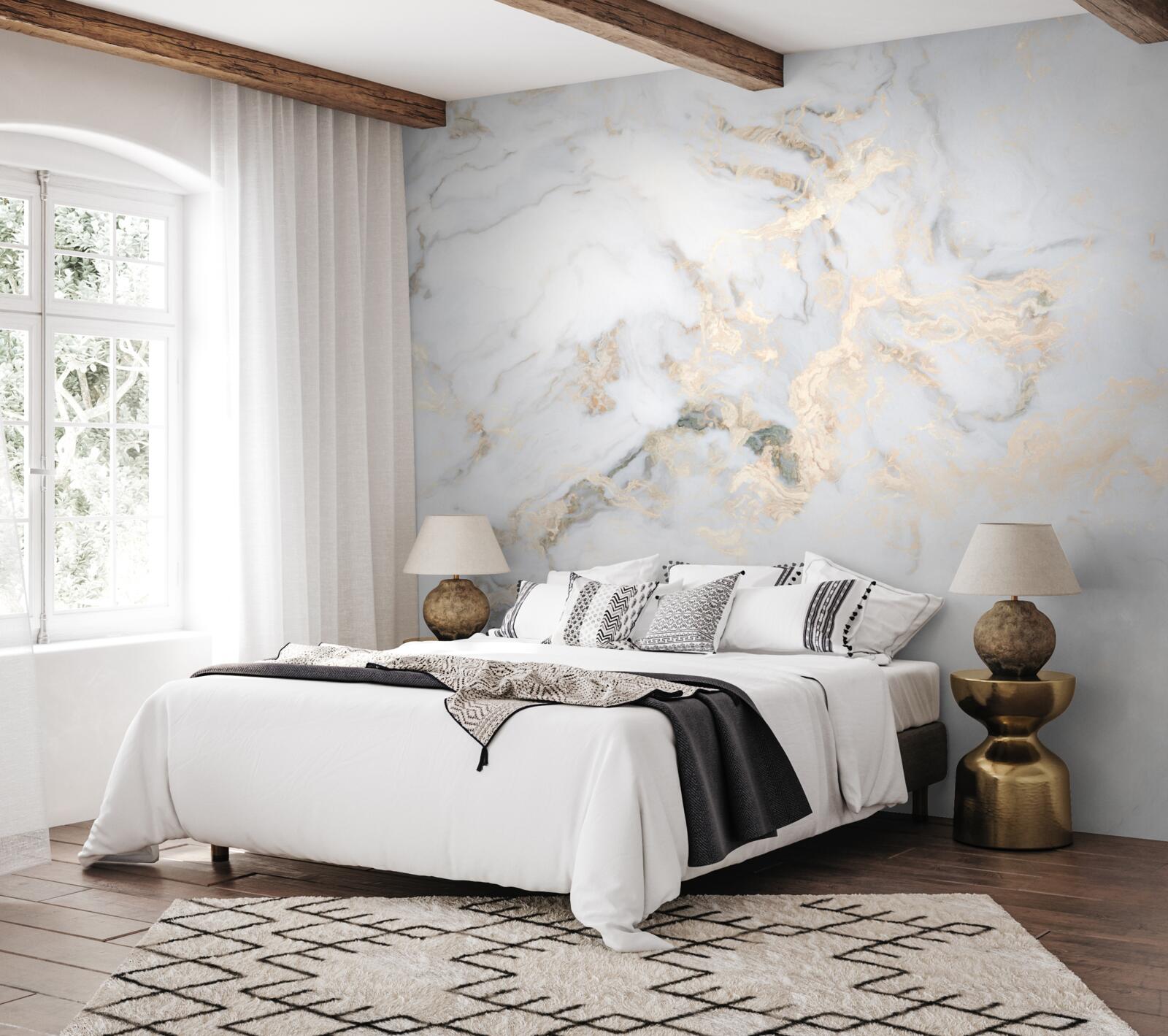 Fototapeta luksusowy biały marmur