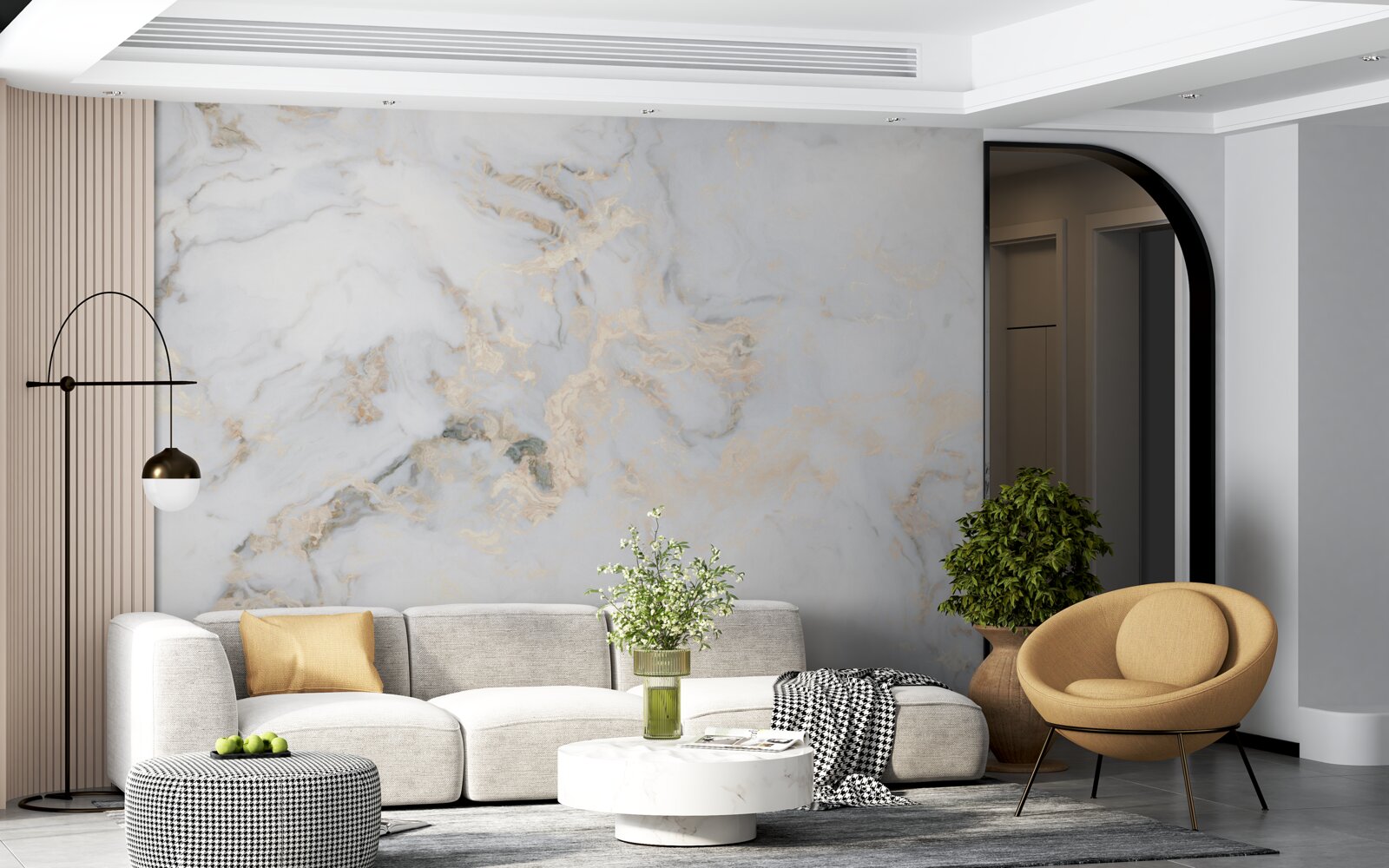 Fototapeta luksusowy biały marmur