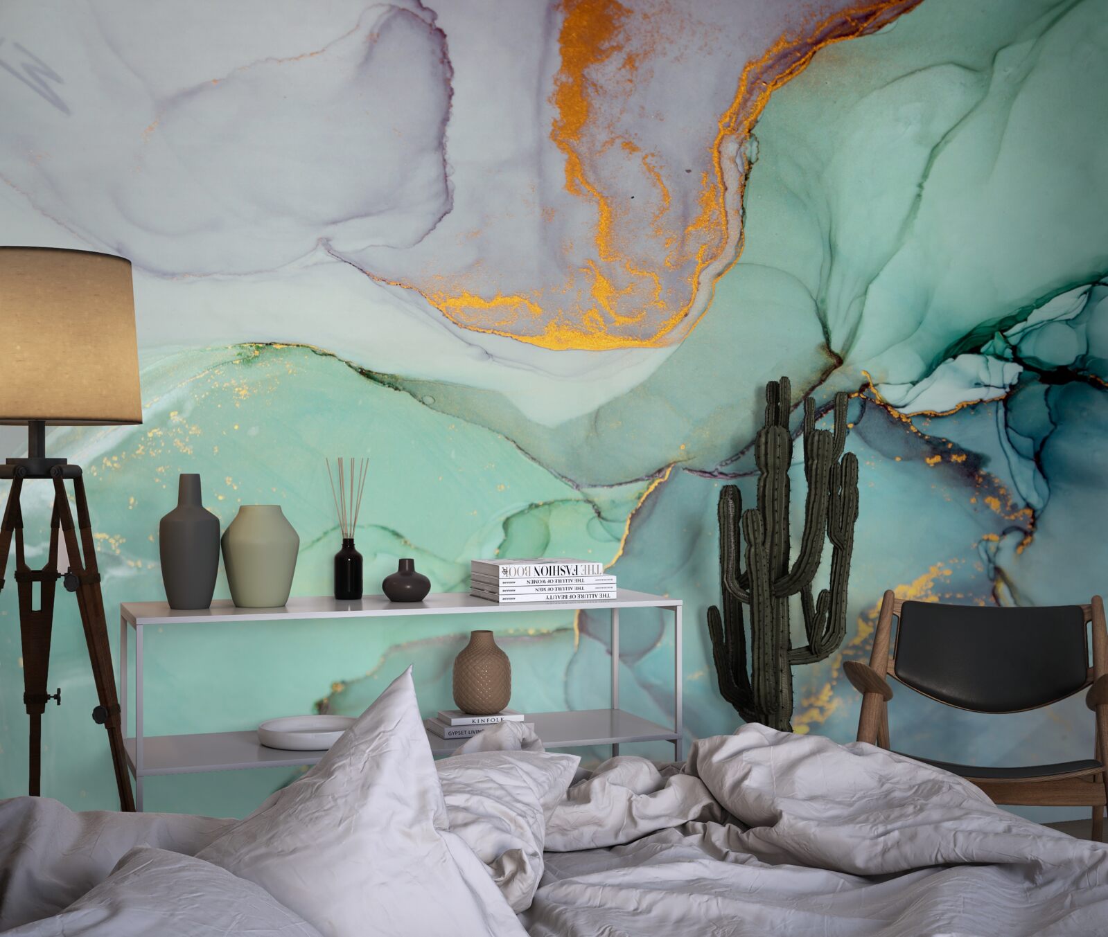 Fototapeta turkusowy odcień wzoru