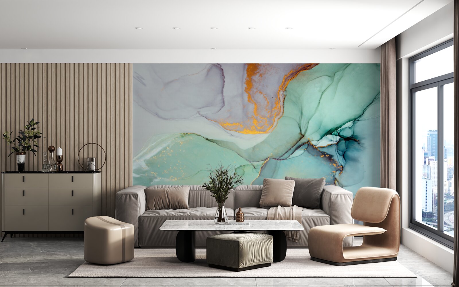 Fototapeta turkusowy odcień wzoru