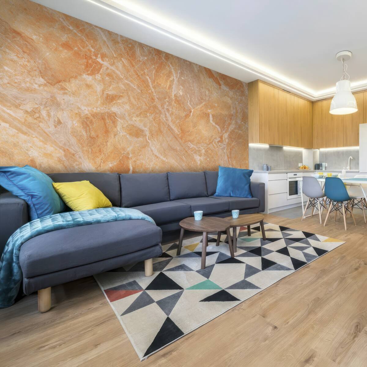 Fototapeta onyksowe tło w odcieniach pomarańczu