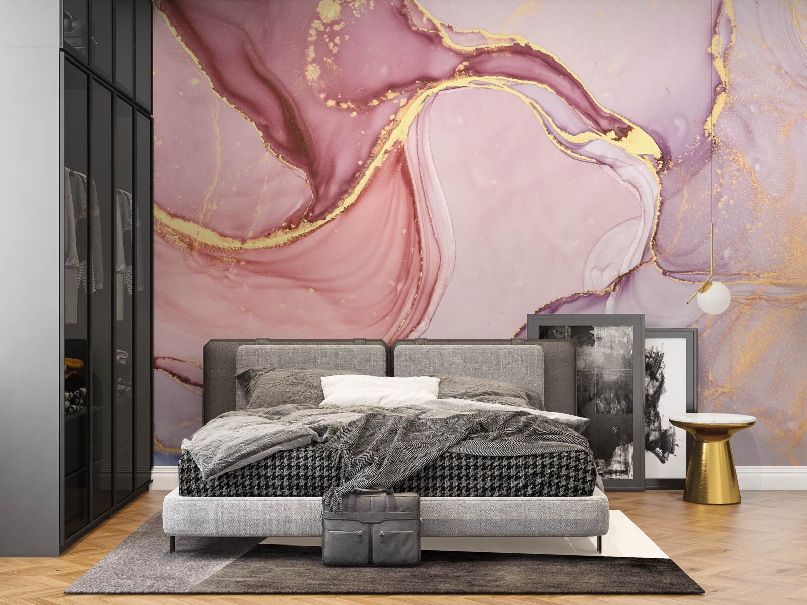 Fototapeta delikatny płyn w odcieniu różowego fioletu