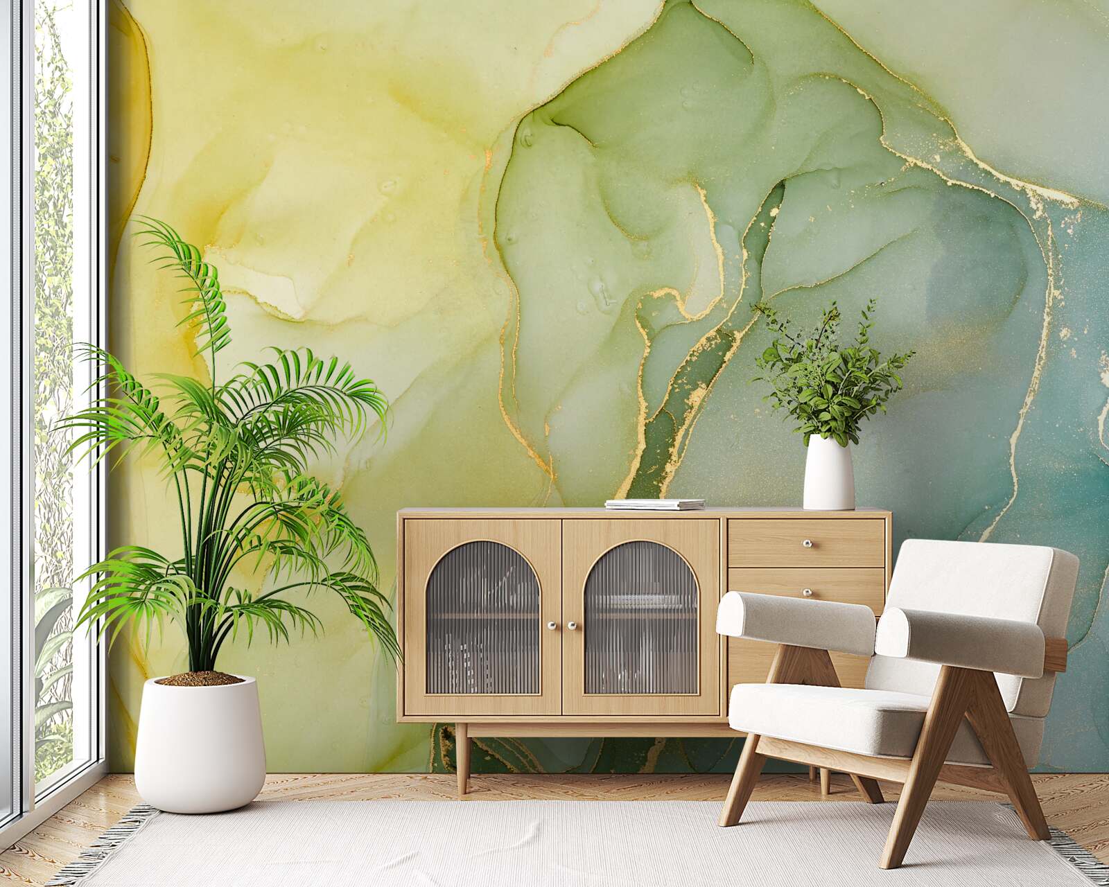 Fototapeta marmurowe tło w miętowych odcieniach