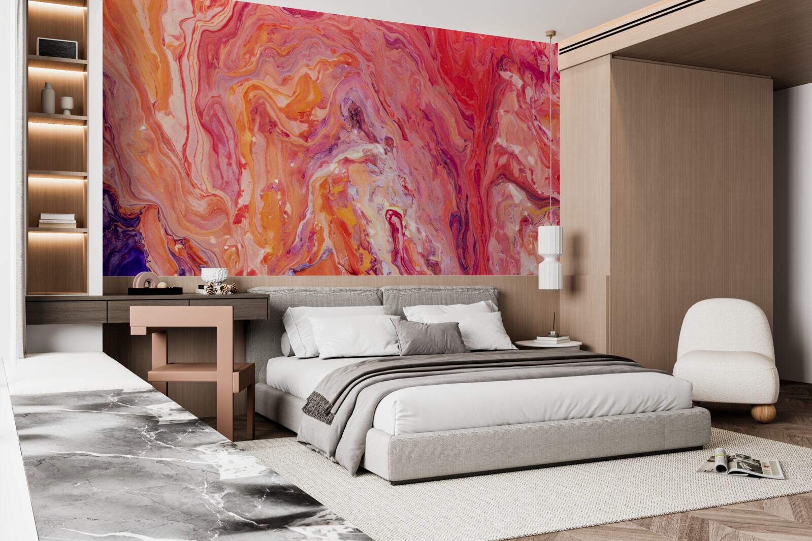 Fototapeta kolorowe przepływy gradientowe