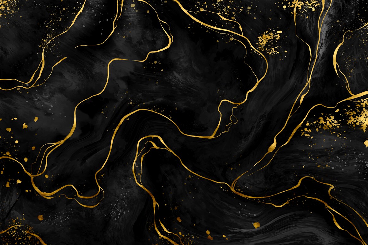 Fototapeta marmurowe tło w odcieniach czerni i złota