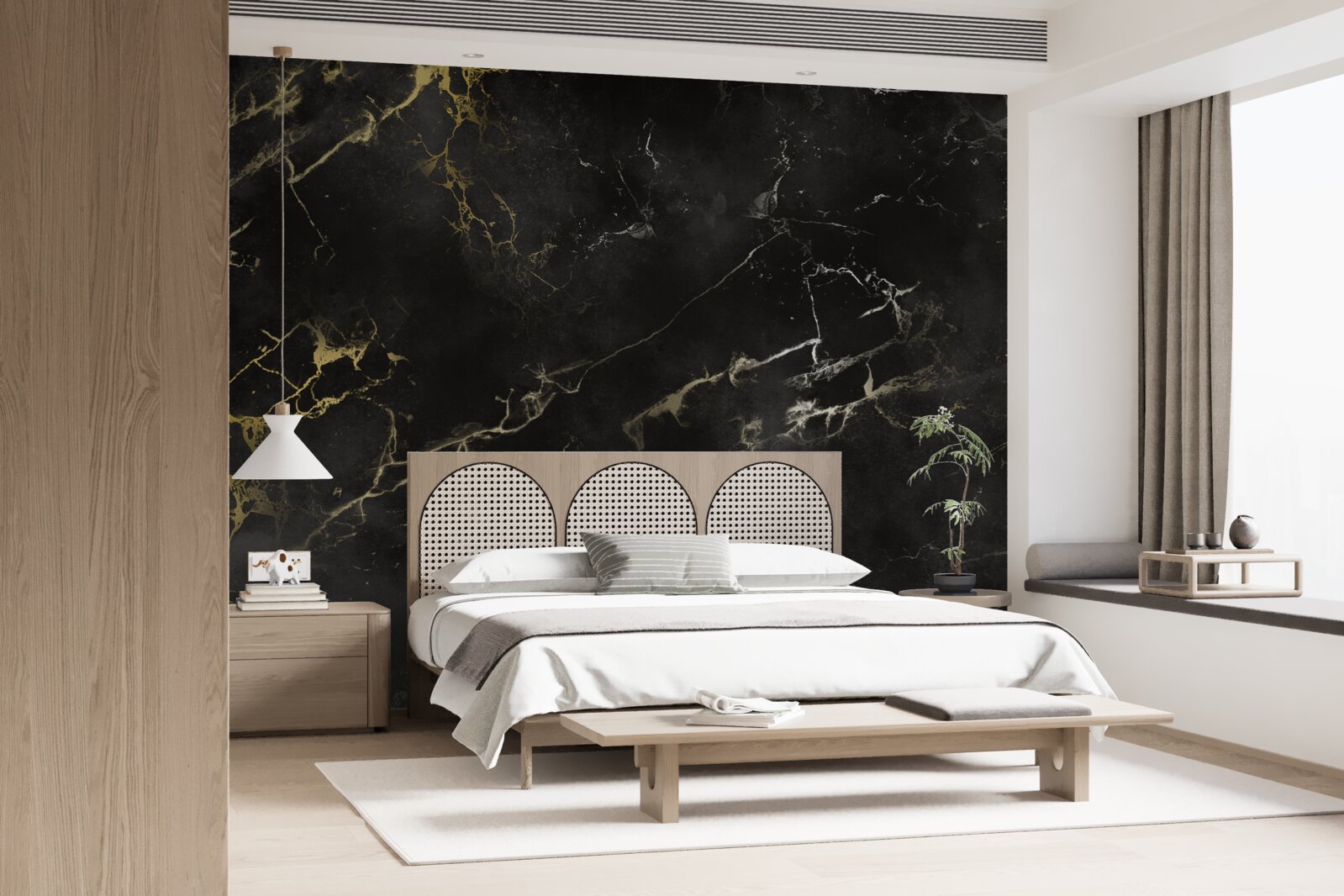 Fototapeta wzór czarnego marmuru