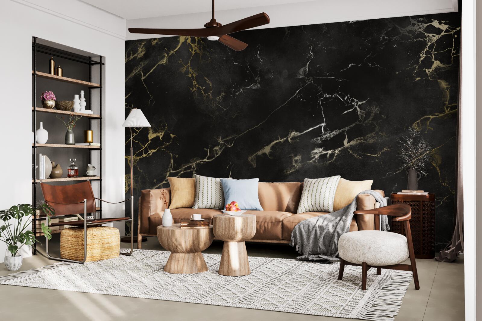 Fototapeta wzór czarnego marmuru