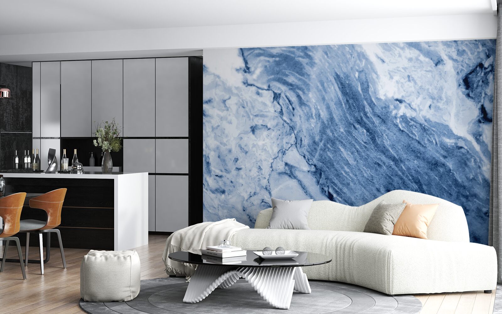 Fototapeta zimowe formacje z zamarzniętej wody