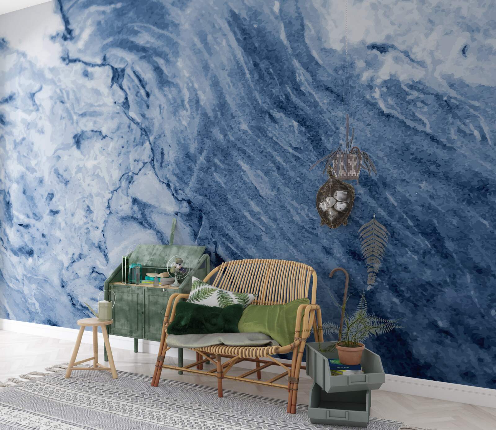 Fototapeta zimowe formacje z zamarzniętej wody