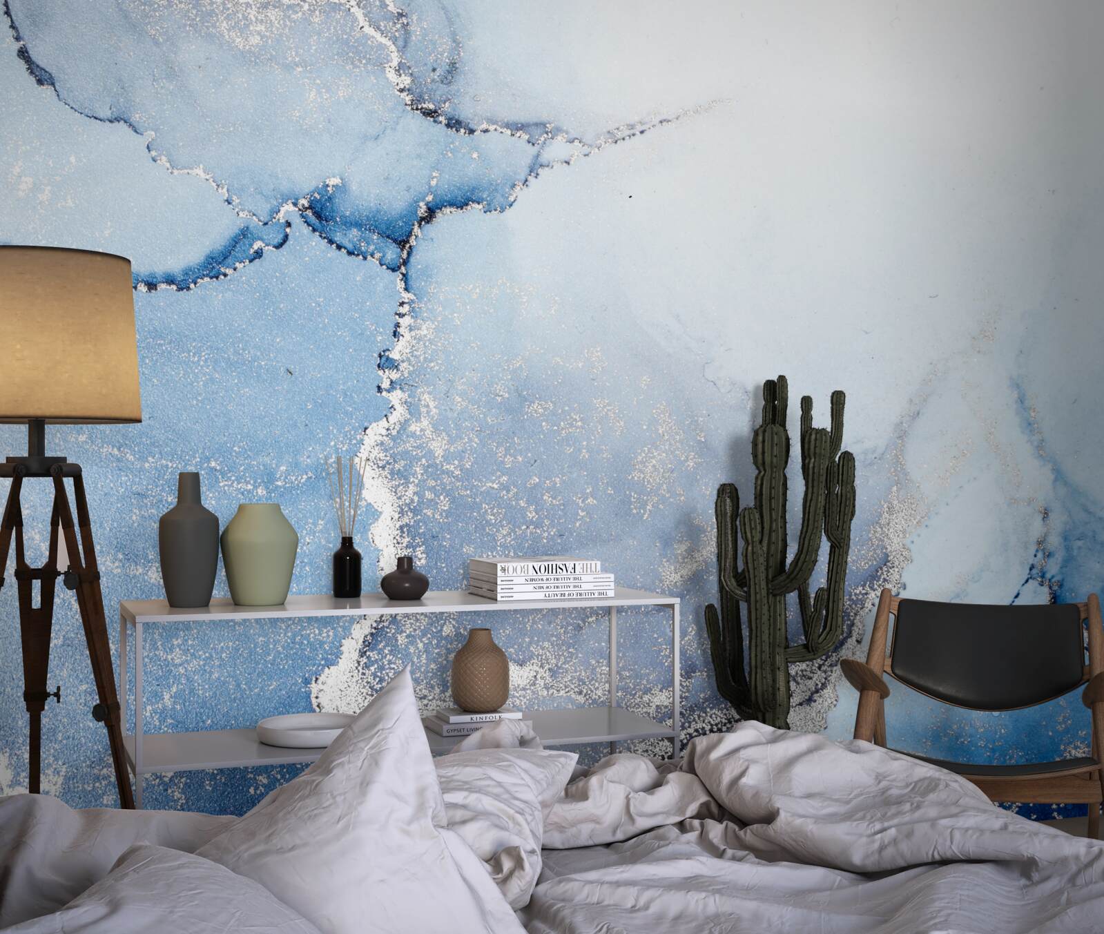 Fototapeta abstrakcyjne tło w delikatnych odcieniach błękitu