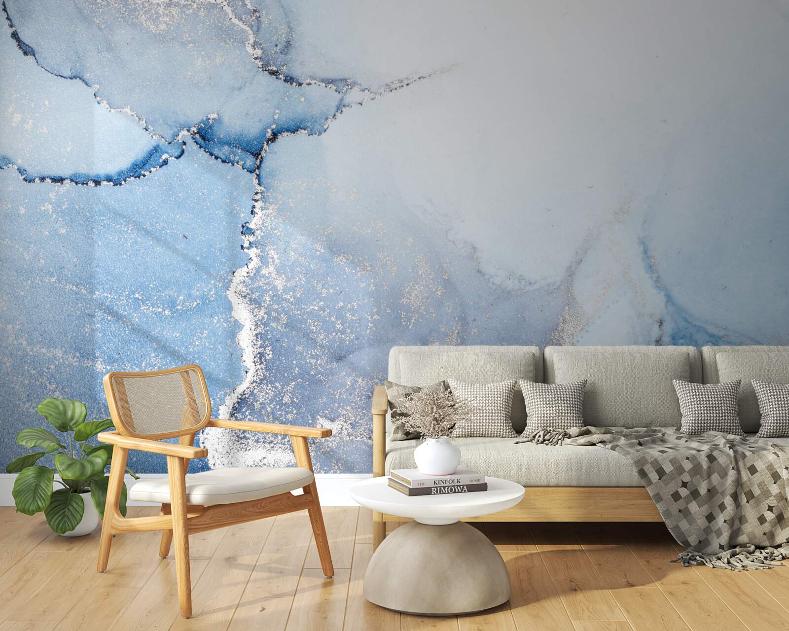 Fototapeta abstrakcyjne tło w delikatnych odcieniach błękitu