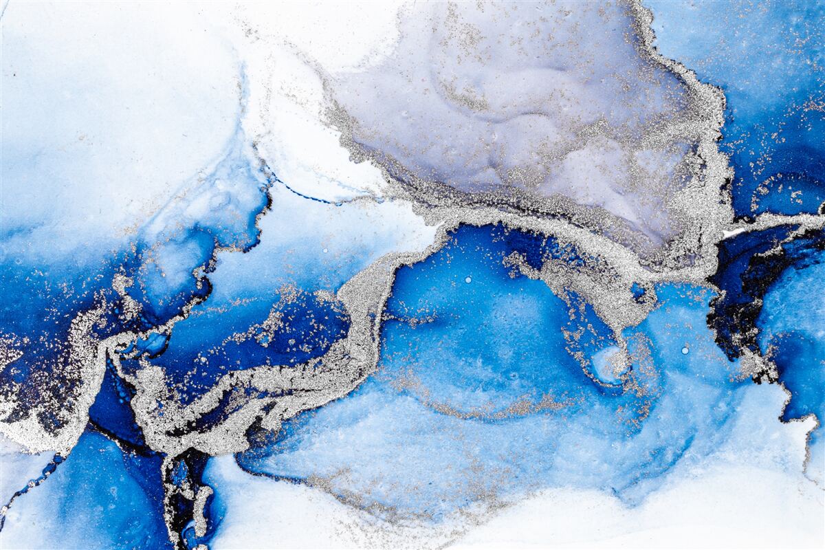 Fototapeta ekstrawaganckie abstrakcyjne tło w niebieskim odcieniu