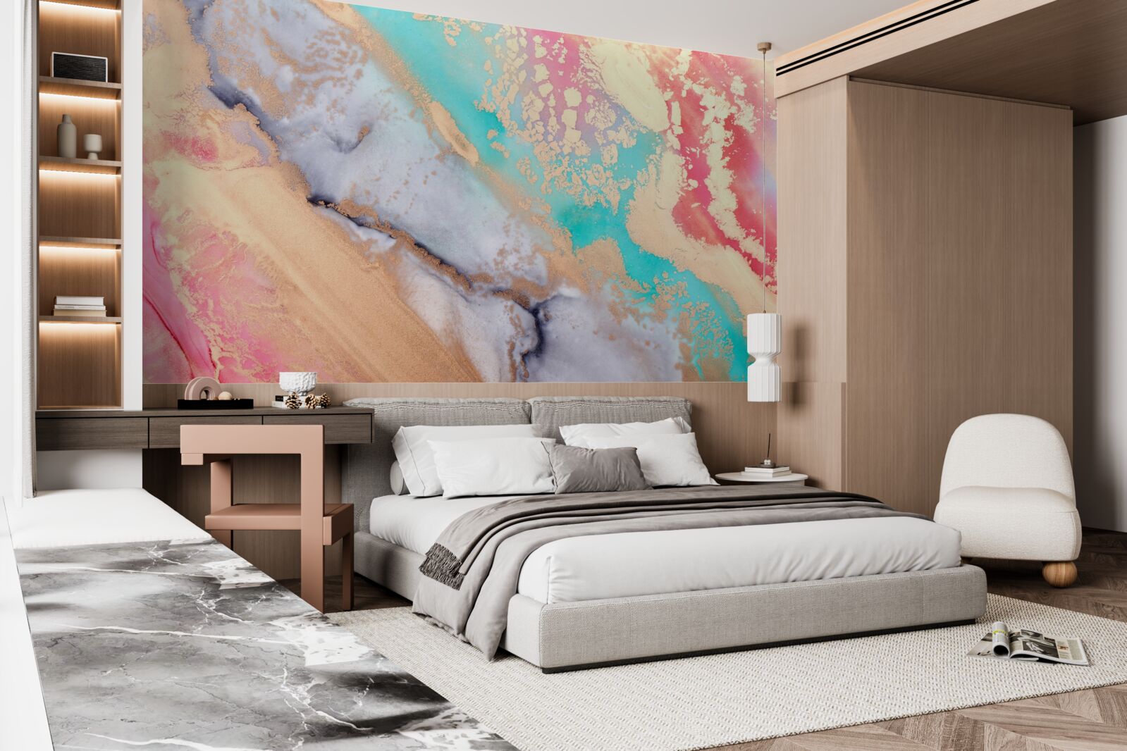 Fototapeta jasny tusz akwarelowy