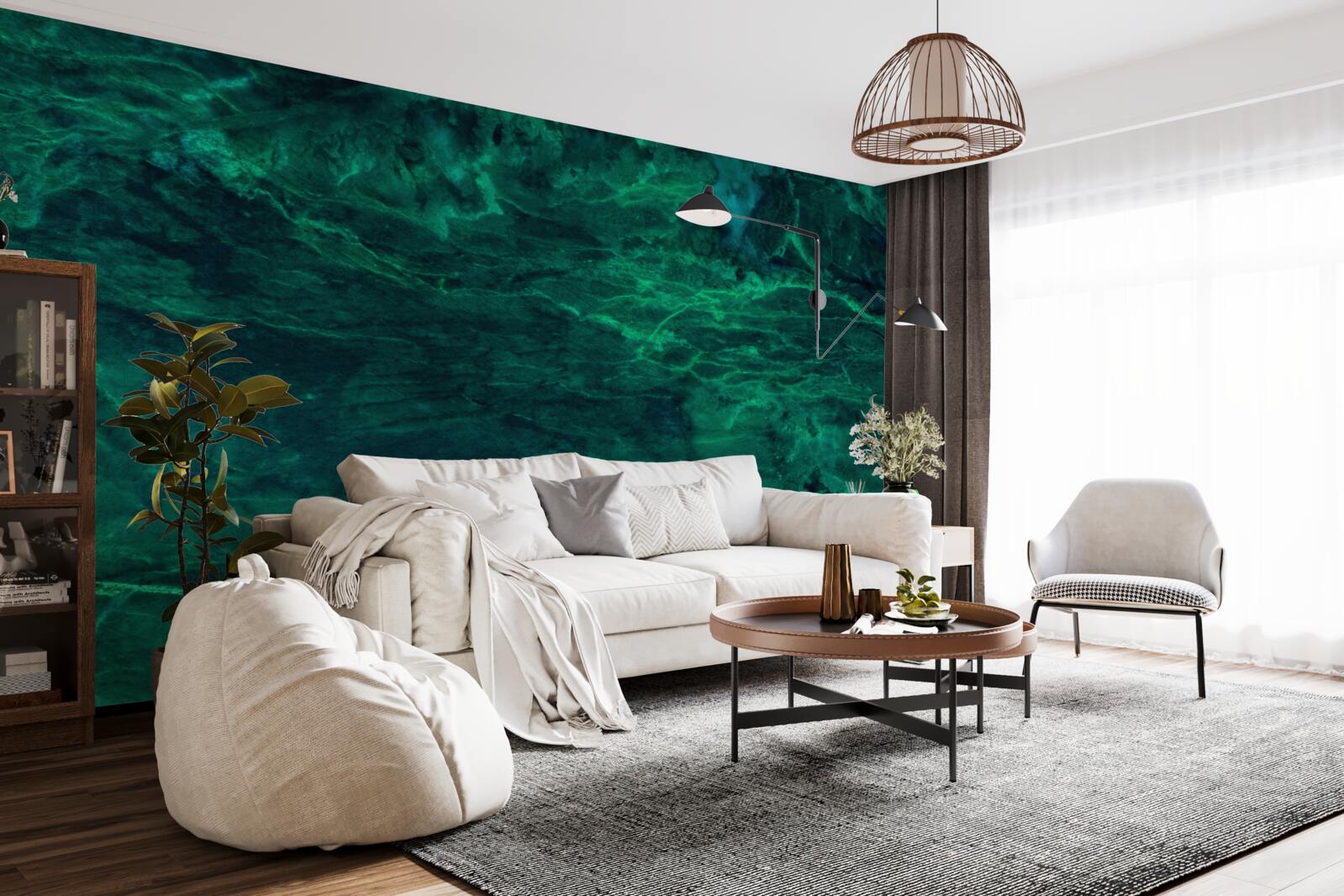 Fototapeta ciemnozielony marmur