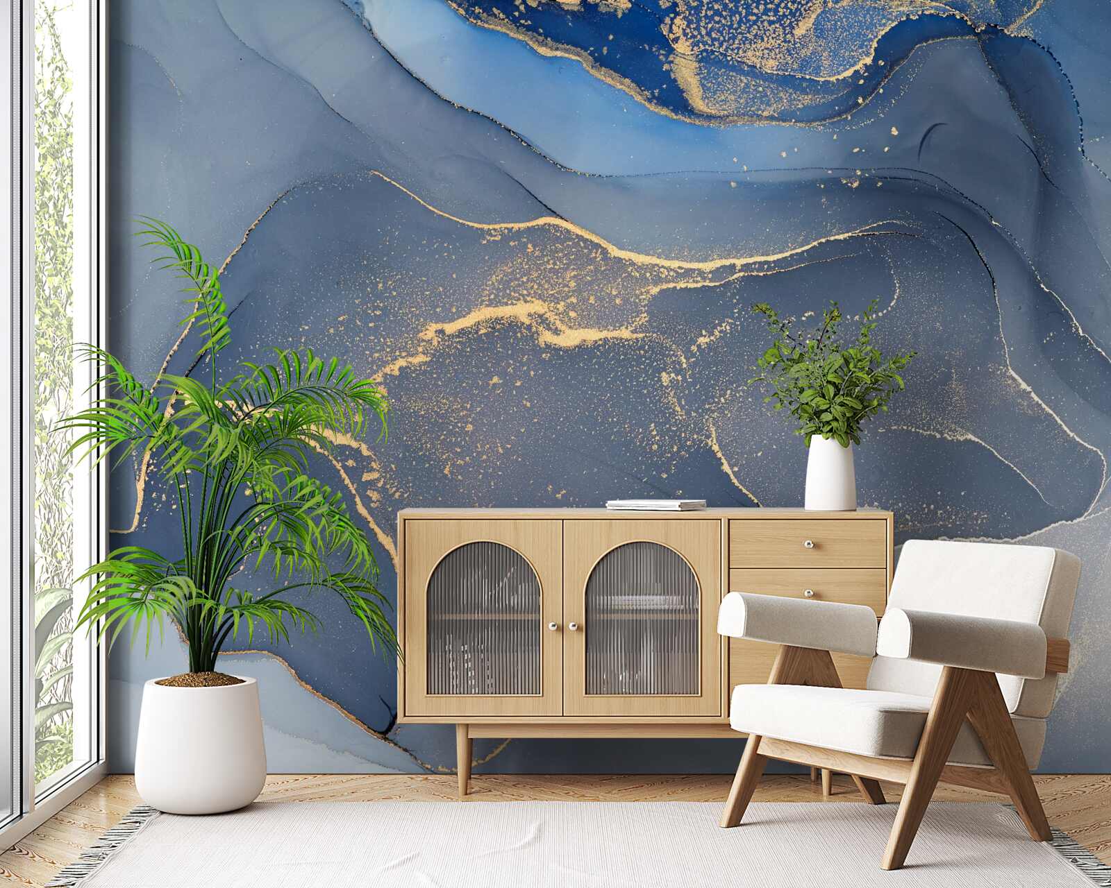 Fototapeta szaro-niebieskie kamienne morze